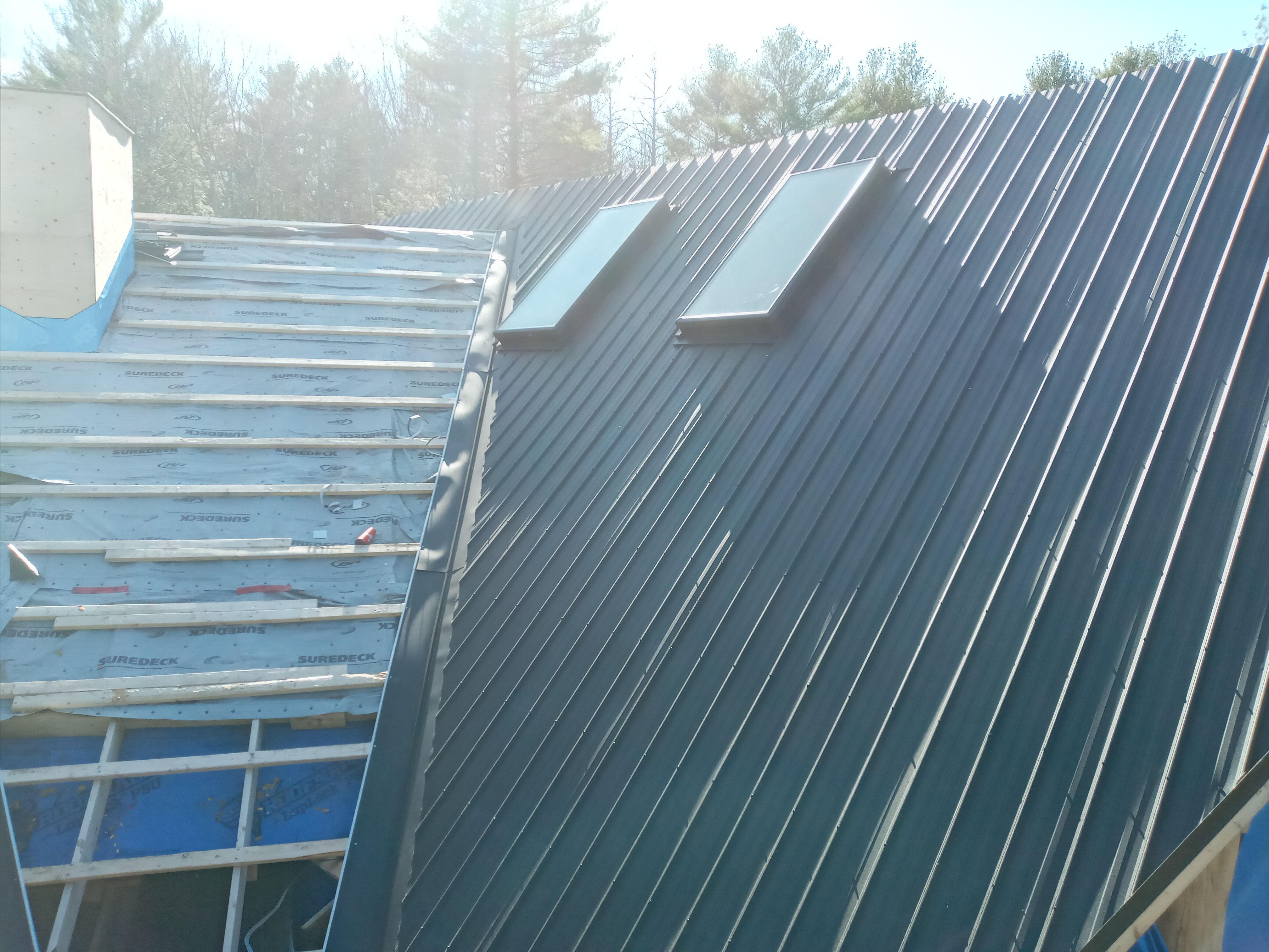 Exposed Fastener Metal Roof using Vicwest UltraVic by Jay Carter Roofing & Sheet Metal