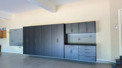 Tom D. transformed his garage with cabinets