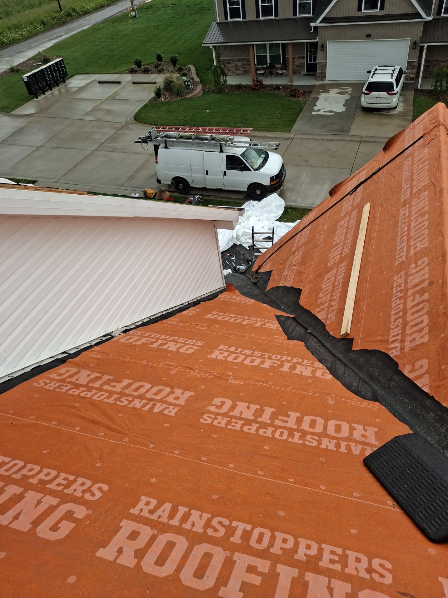 Residential Roofing Installation using GAF Timberline HDZ Barkwood by Rainstoppers Roofing