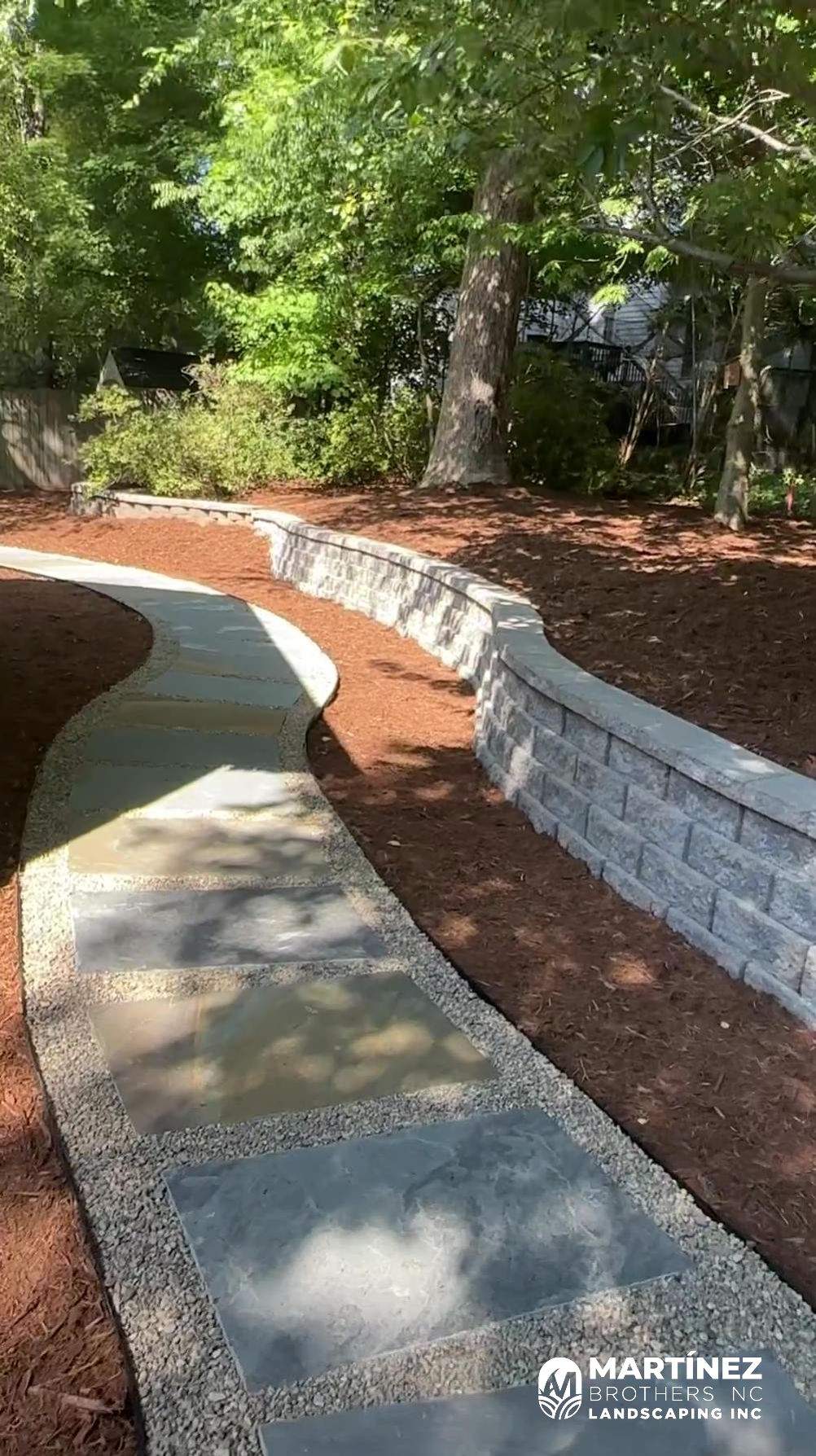 Sod installation and hardscaping in Cary by Martinez Brother’s Nc Landscaping Inc