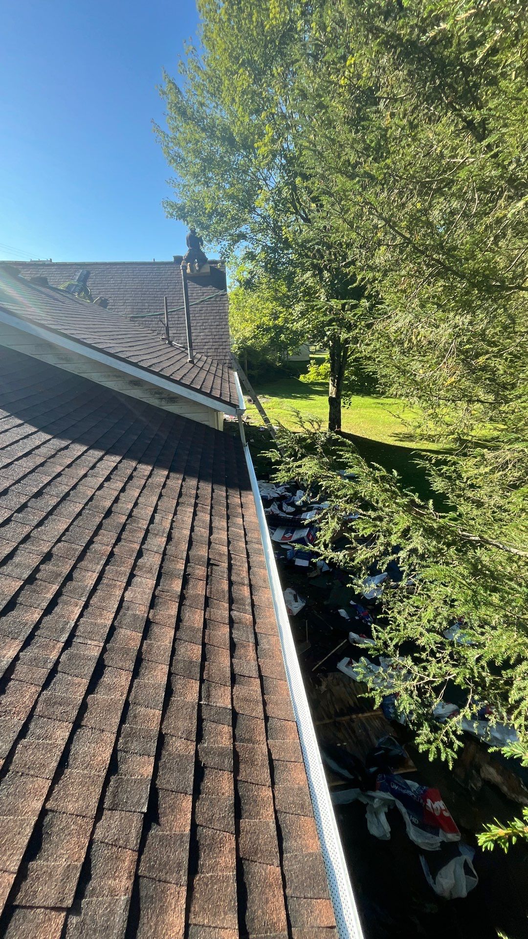 Residential Roofing Installation using GAF TImberline HDZ Hickory by Rainstoppers Roofing
