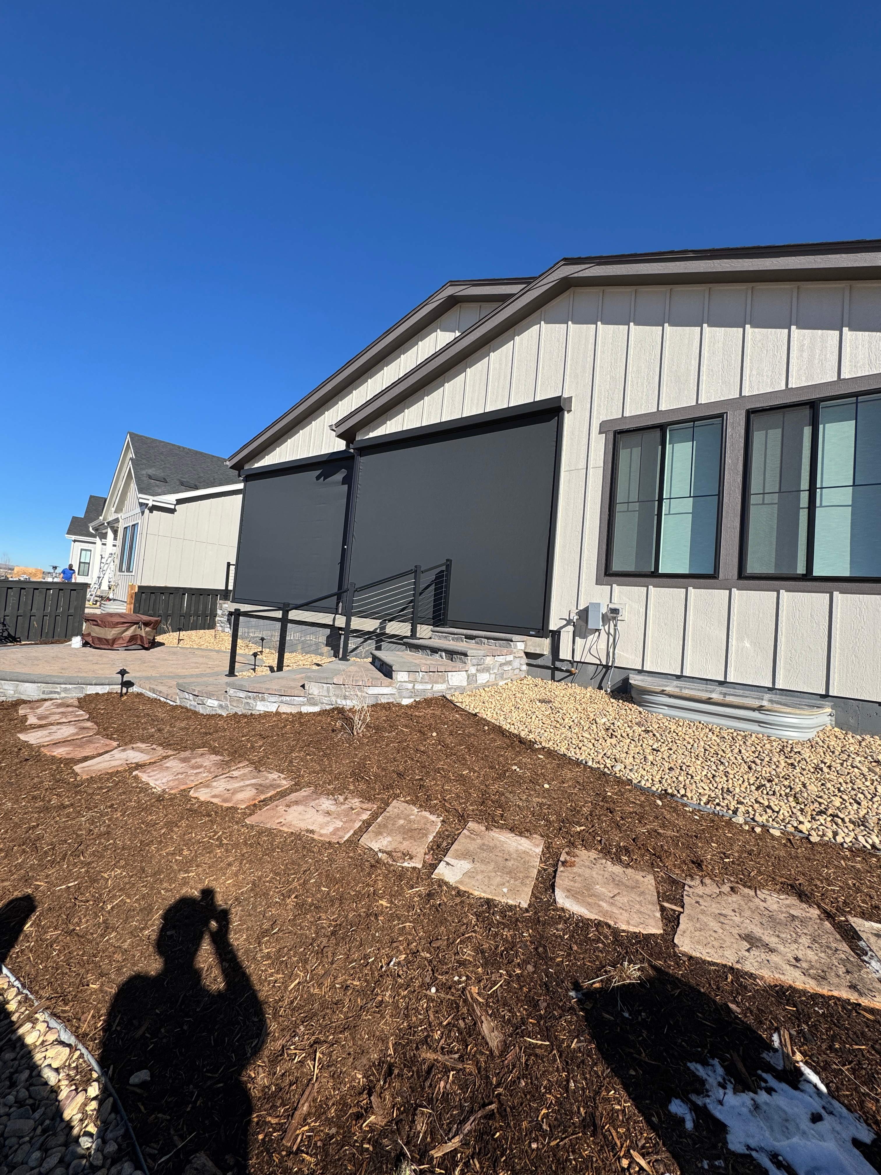 Motorized Screens using Progressive MagnaTrack Screens by Outdoor Solutions Colorado