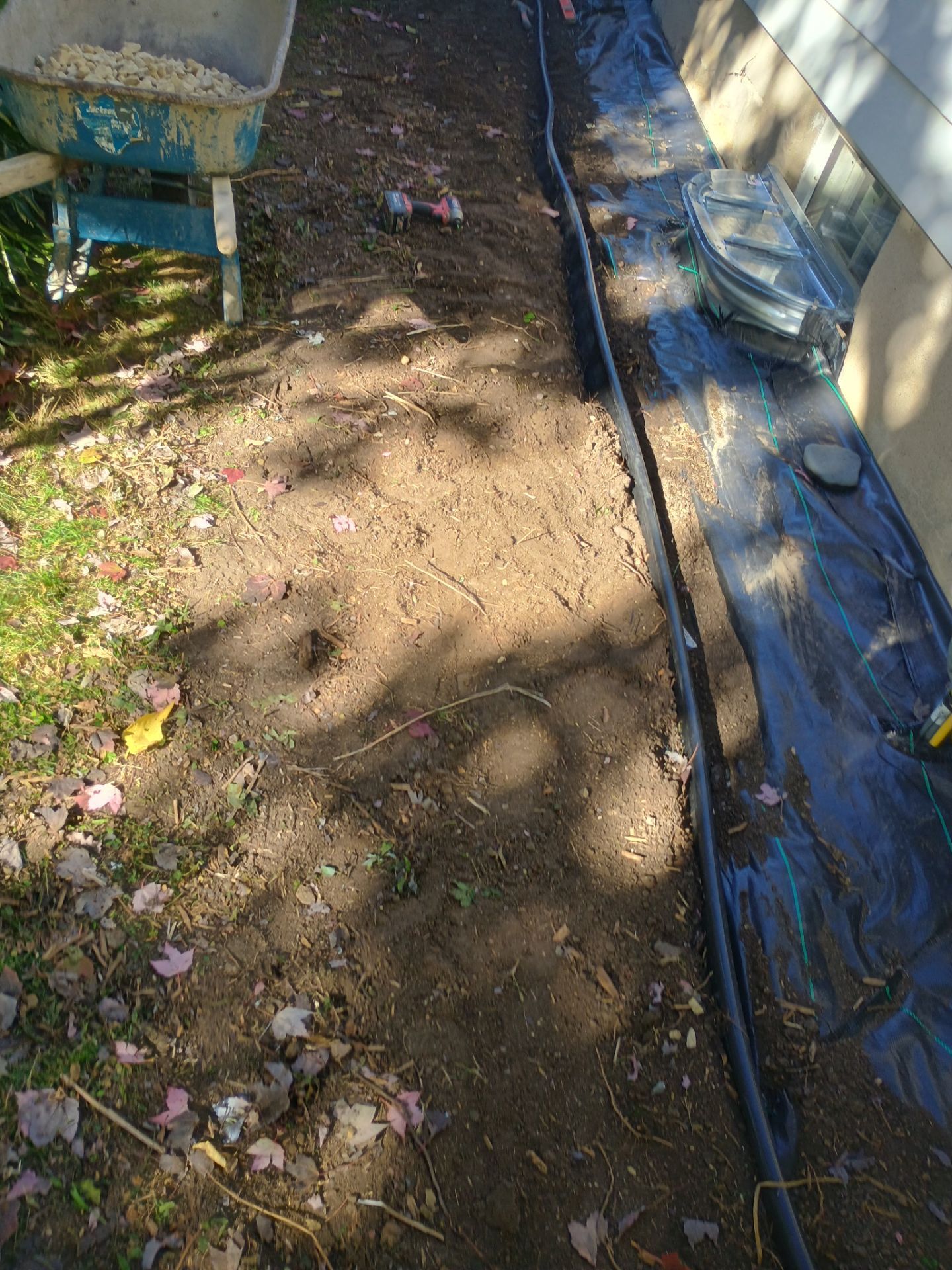 French Drain Installation for Michael by Waterproofing Northeast