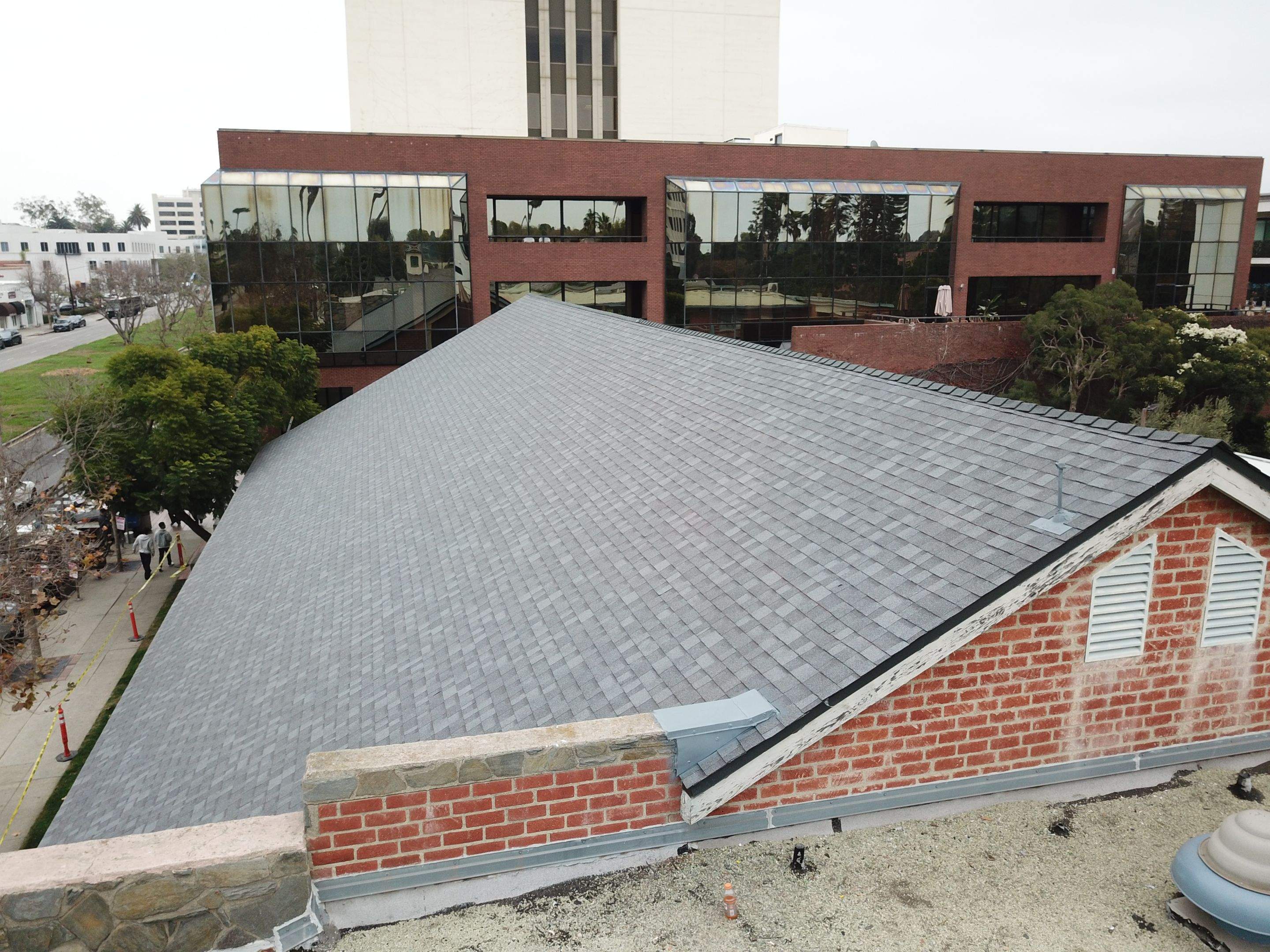 Brentwood Presbyterian Church - New Roof Installation using Owens Corning Duration Cool Shingles by Hull Brothers Roofing