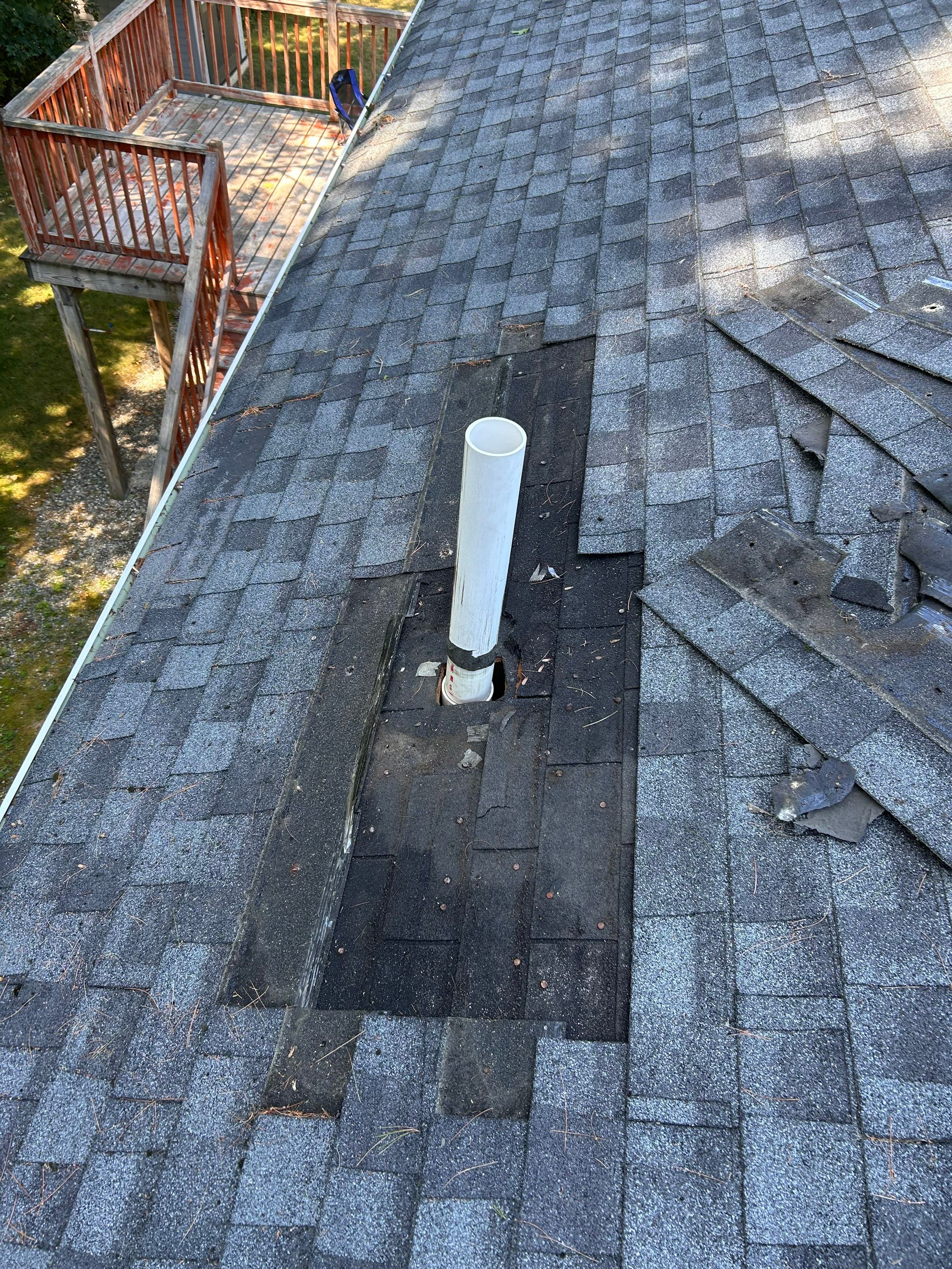 Tewksbury Attic Ventilation Upgrade with Chimney & Pipe Boot Reflashing by Mighty Dog Roofing of Greater Middlesex County