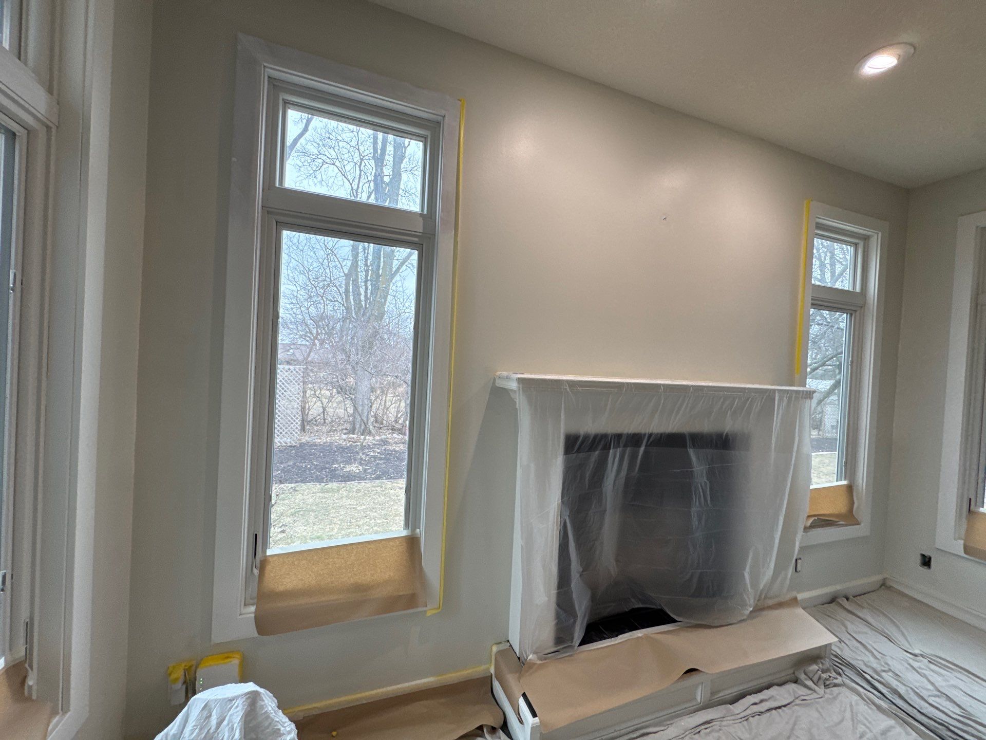 Residential Interior Wall Repaint | Foyer, Stairwell, Hallway & Living Room by Midwest Paint LLC