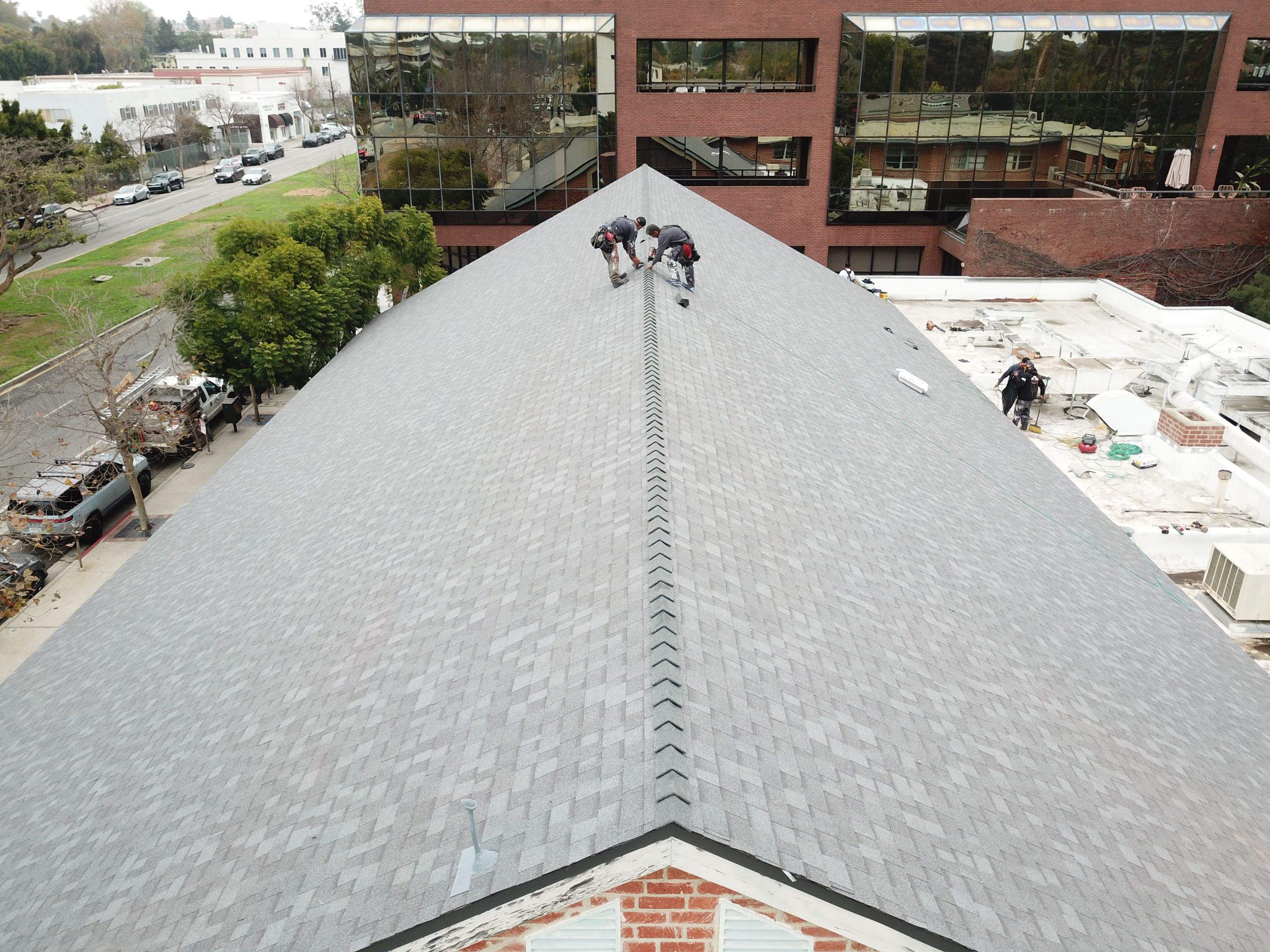 Brentwood Presbyterian Church - New Roof Installation using Owens Corning Duration Cool Shingles by Hull Brothers Roofing