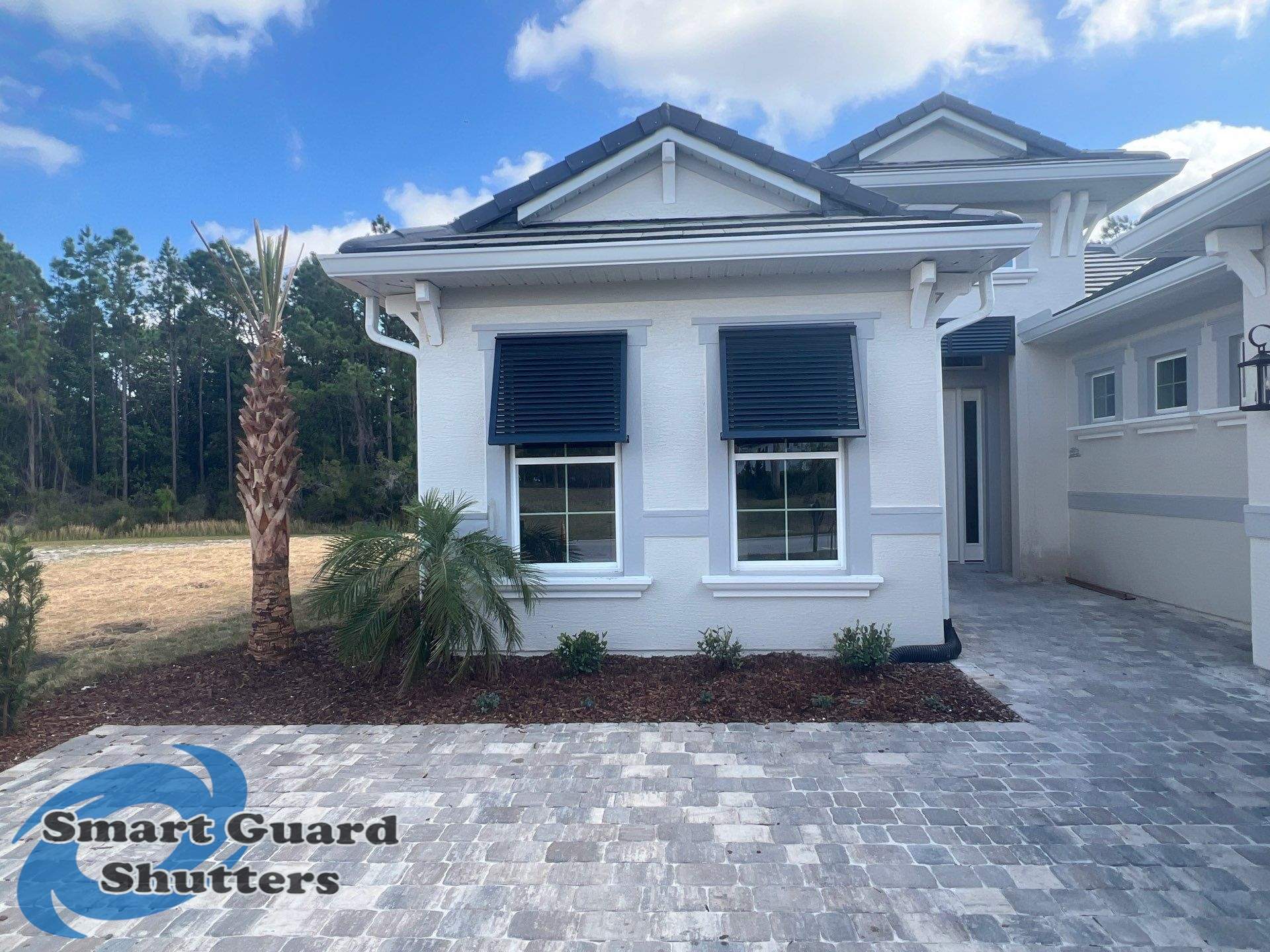 Decorative Bahamas in Anthracite Grey by Smart Guard Shutters
