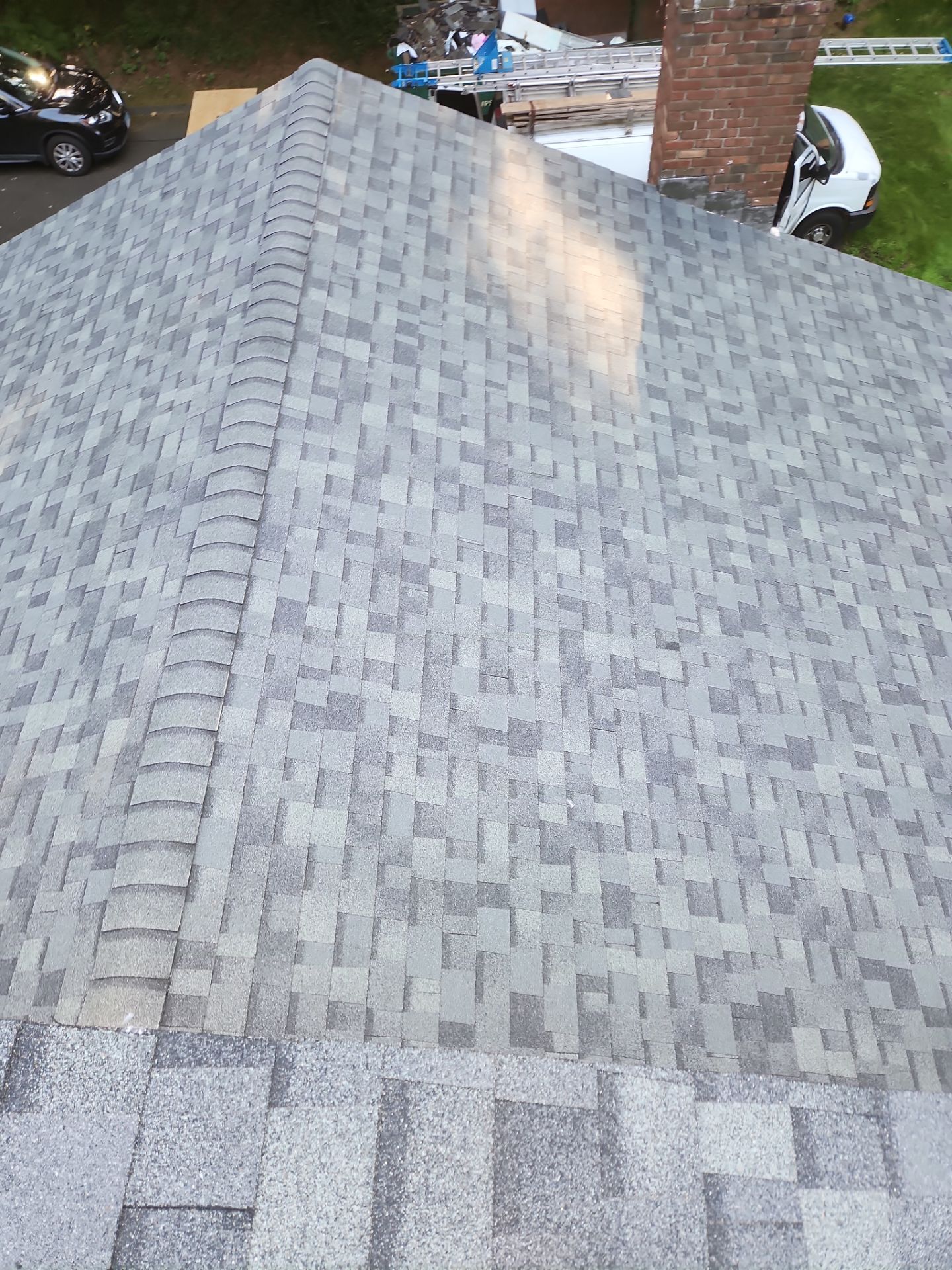 Residential Roofing Installation using Owens Corning TruDefinition Duration AR - Estate Gray by A Plus Exterior