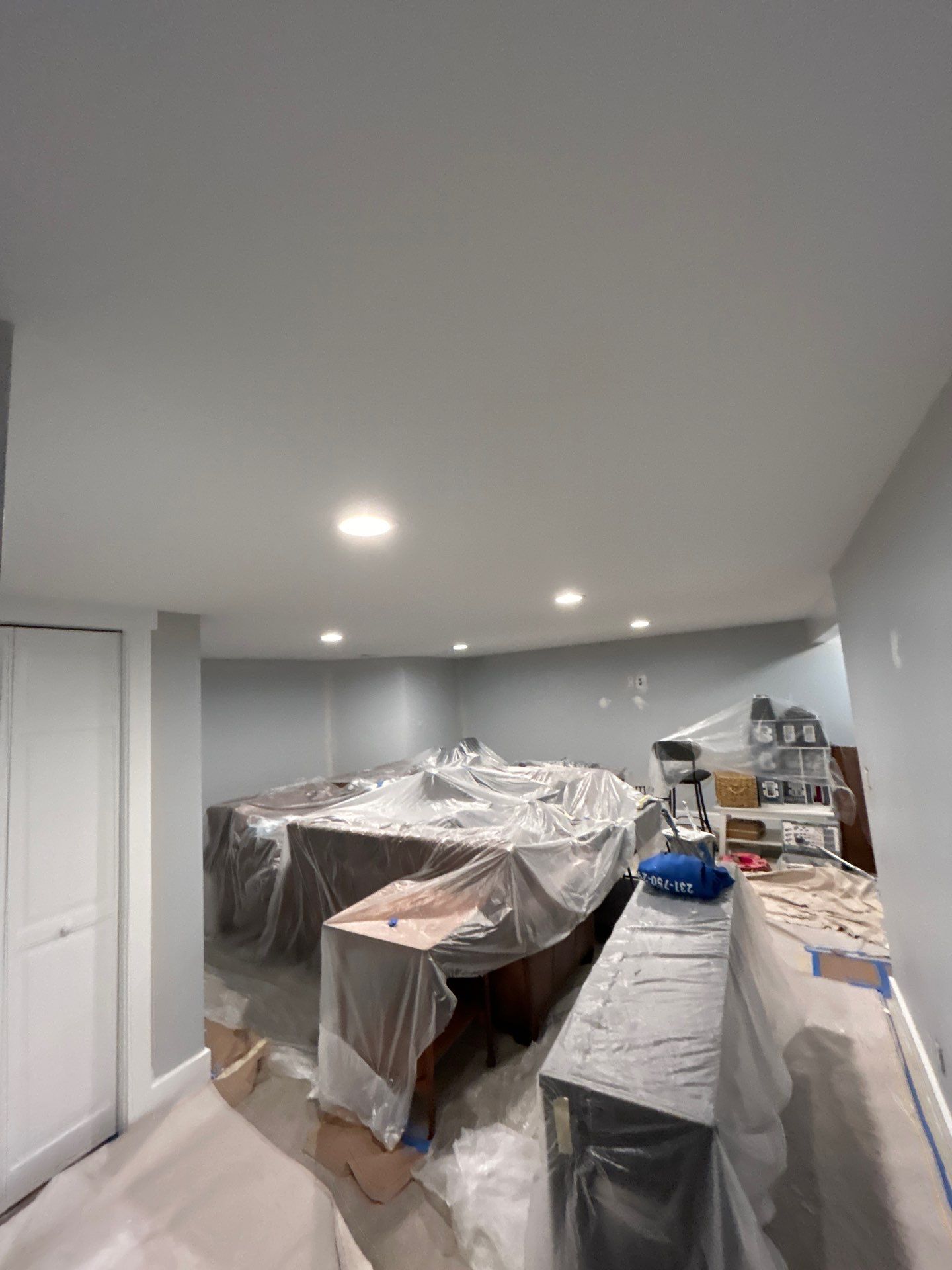 Interior painting, baseboard repair, and drywall install by Gordon Painting