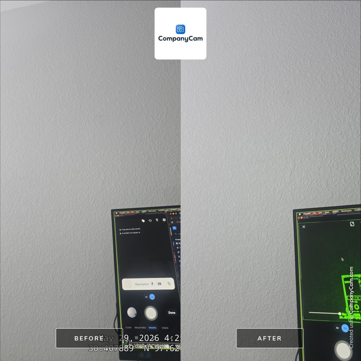 Residential Drywall Repair and Paint Maintenance in Pflugerville by CompanyCam Sales Demo