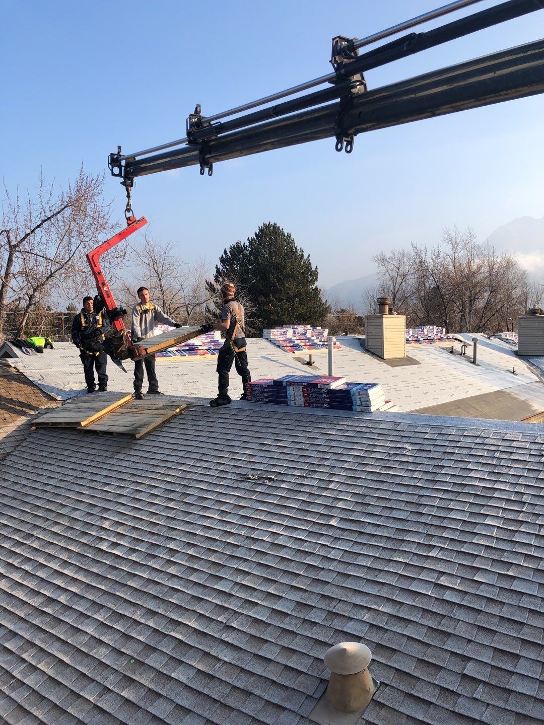 Storm Damaged Roof using GAF Timberline HDZ - Lifetime Shingle by The Roof Doctor