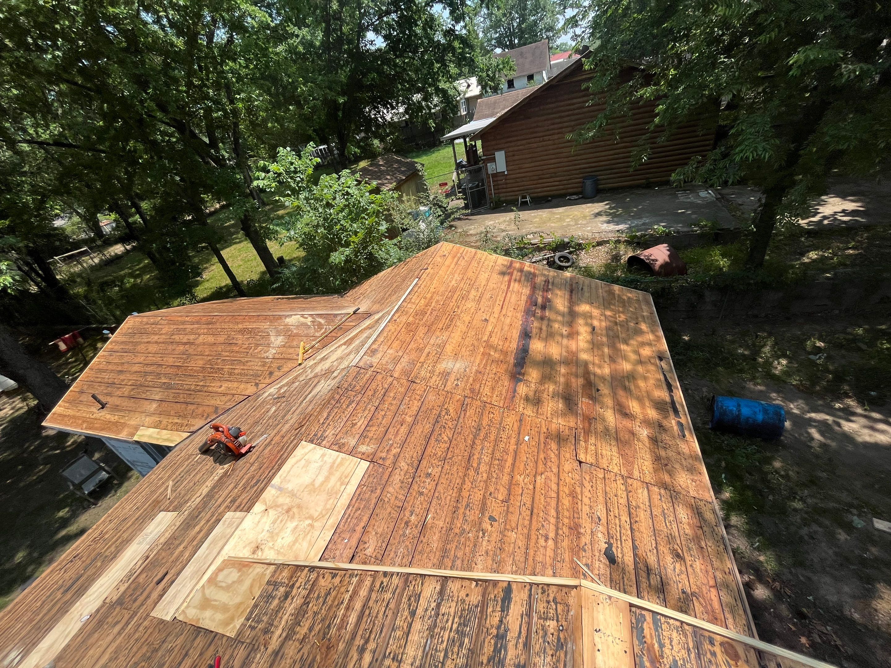 Residential Roofing Installation using 29 Gauge Galvalume Metal by Hostetler Roofing