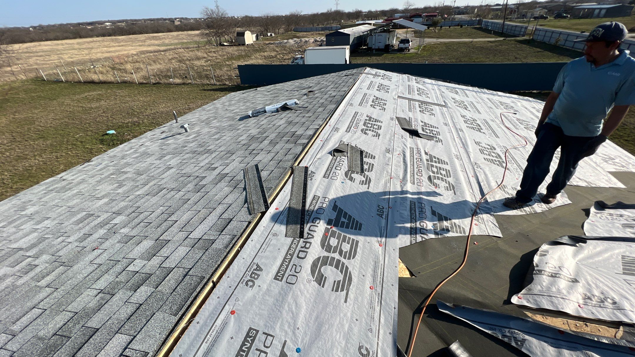 Residential Roofing Installation using Roofing Shingles by Harvey Roofing & Construction