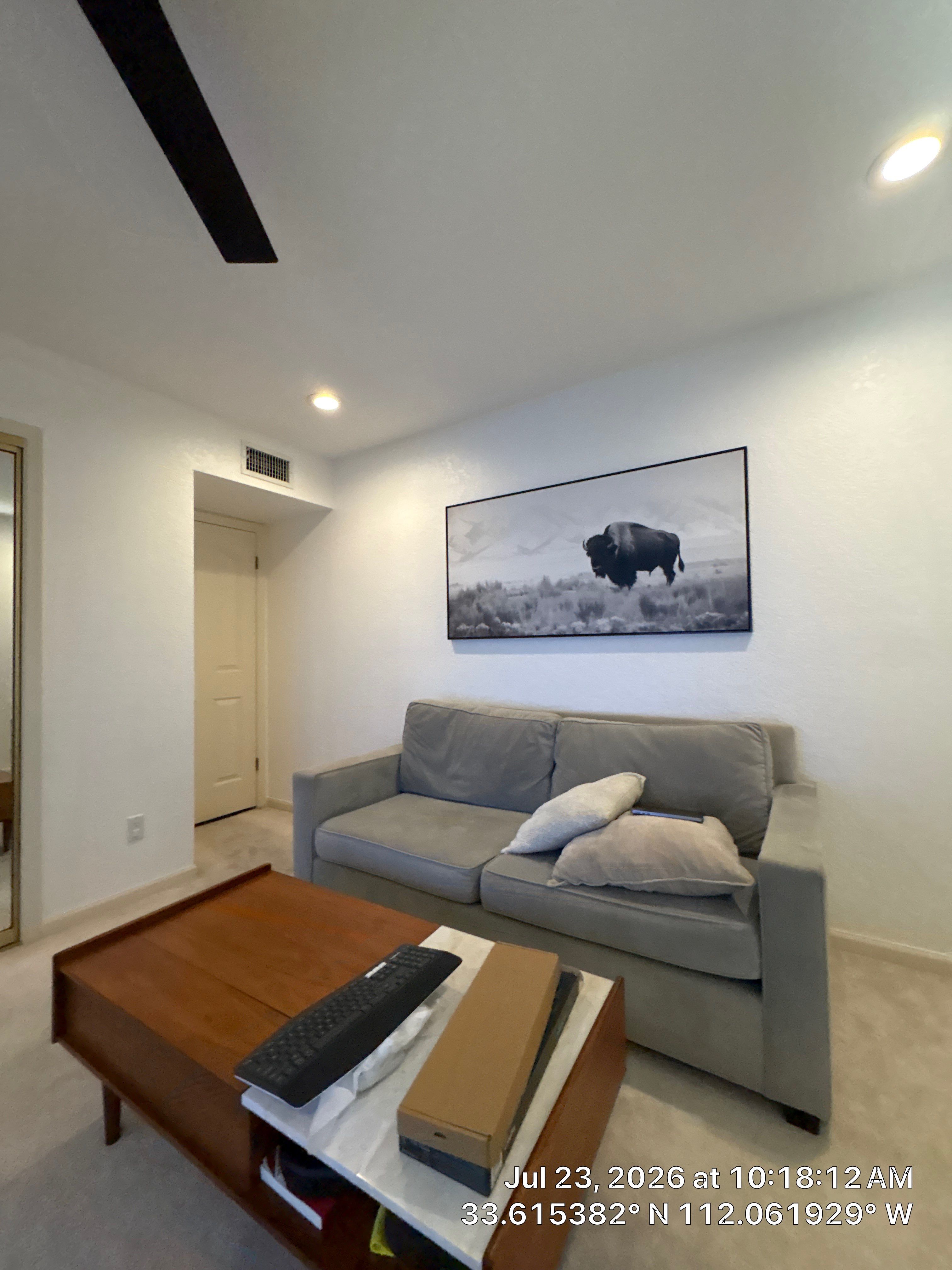 Custom Home Office Setup and Plantation Shutter Installation in Phoenix by CompanyCam Sales Demo