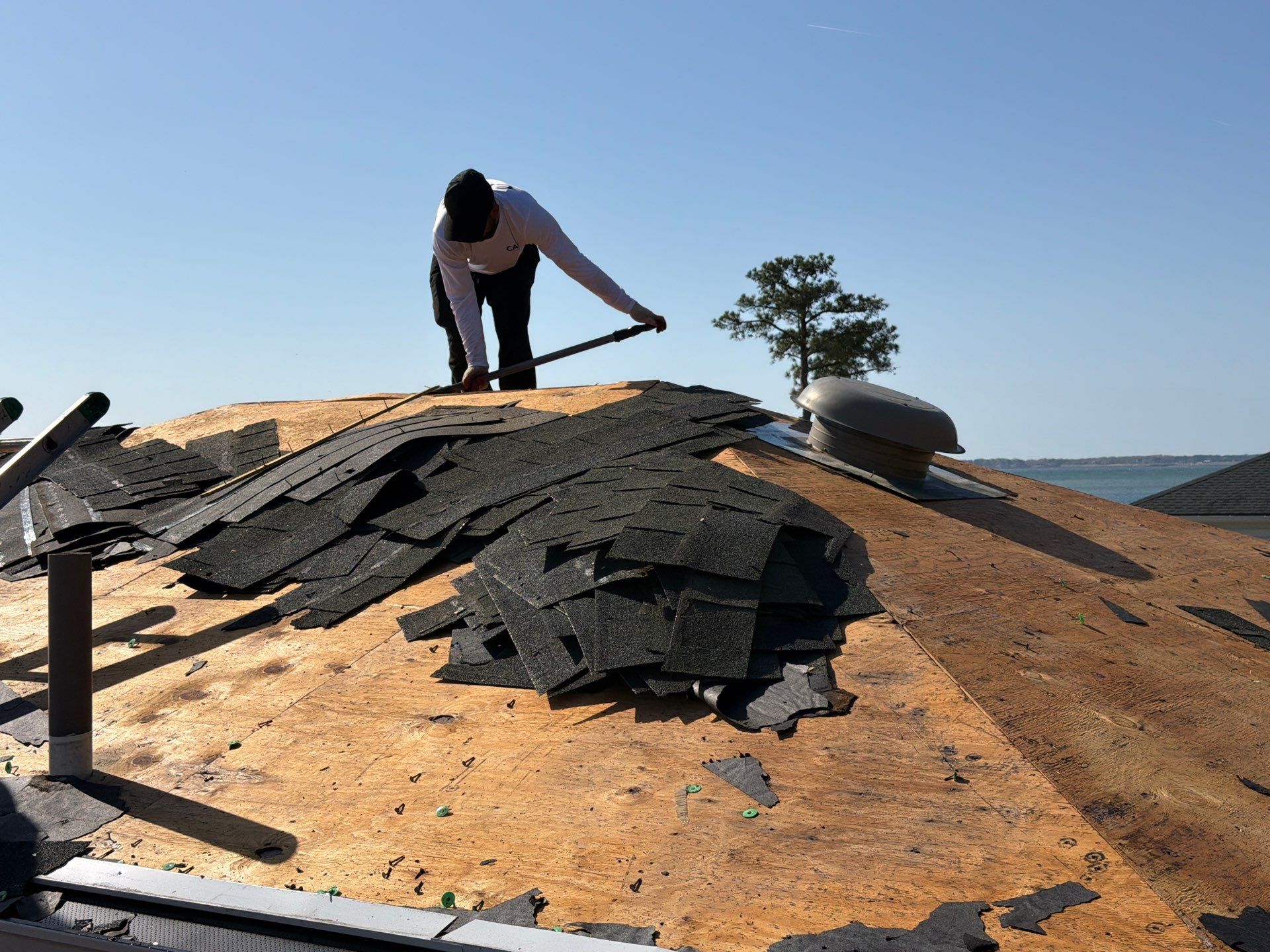 Roof Replacement in White Stone by Cade Construction