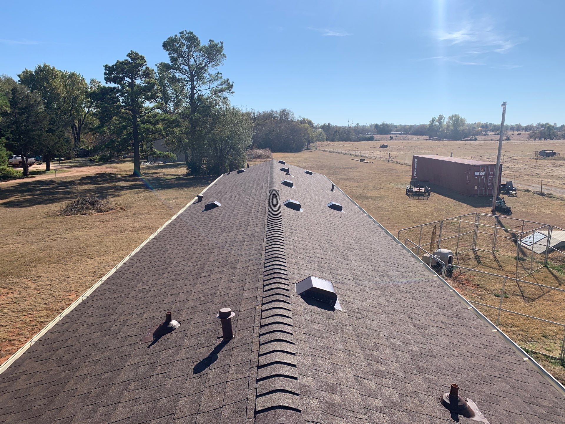 roof and vent replacement in Tuttle by McCann's Roofing and Construction