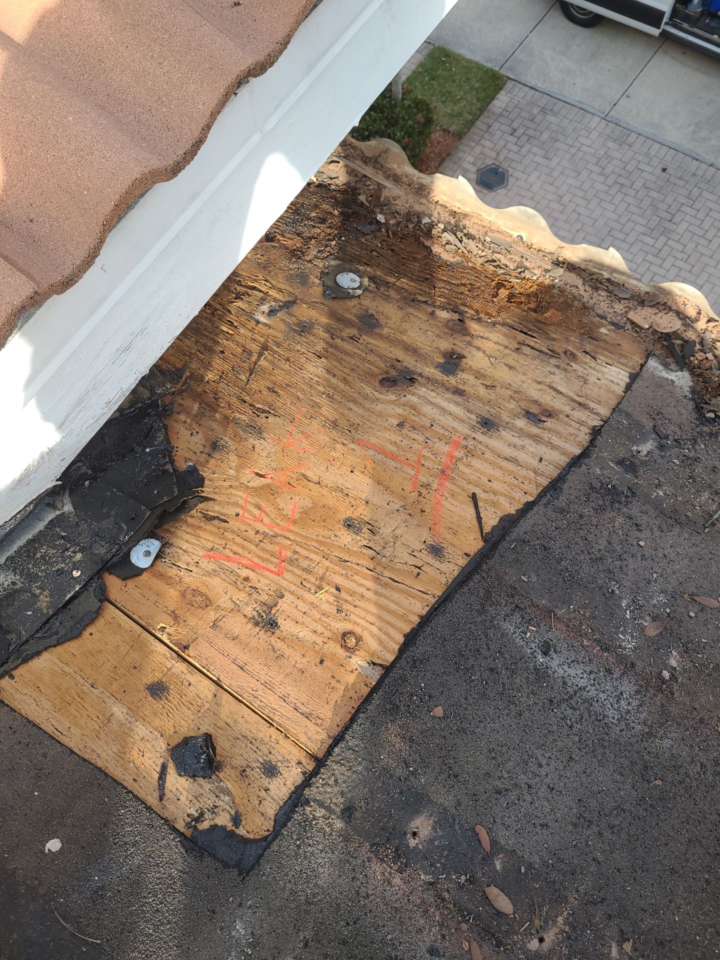 Clay Tile Roof Repair and Wood Decking Replacement in Fort Lauderdale by Aastro Roofing