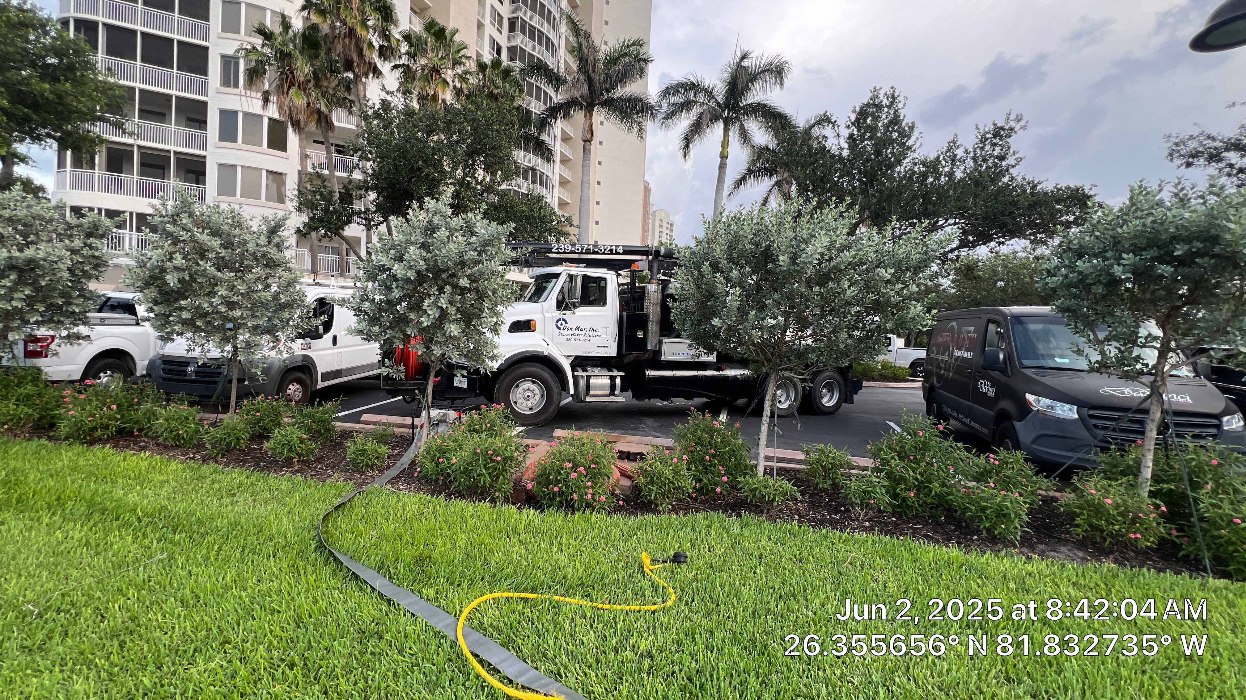 Bonita Bay Condo Stormwater System Cleaning by Don Mar, Inc. Storm Water Solutions