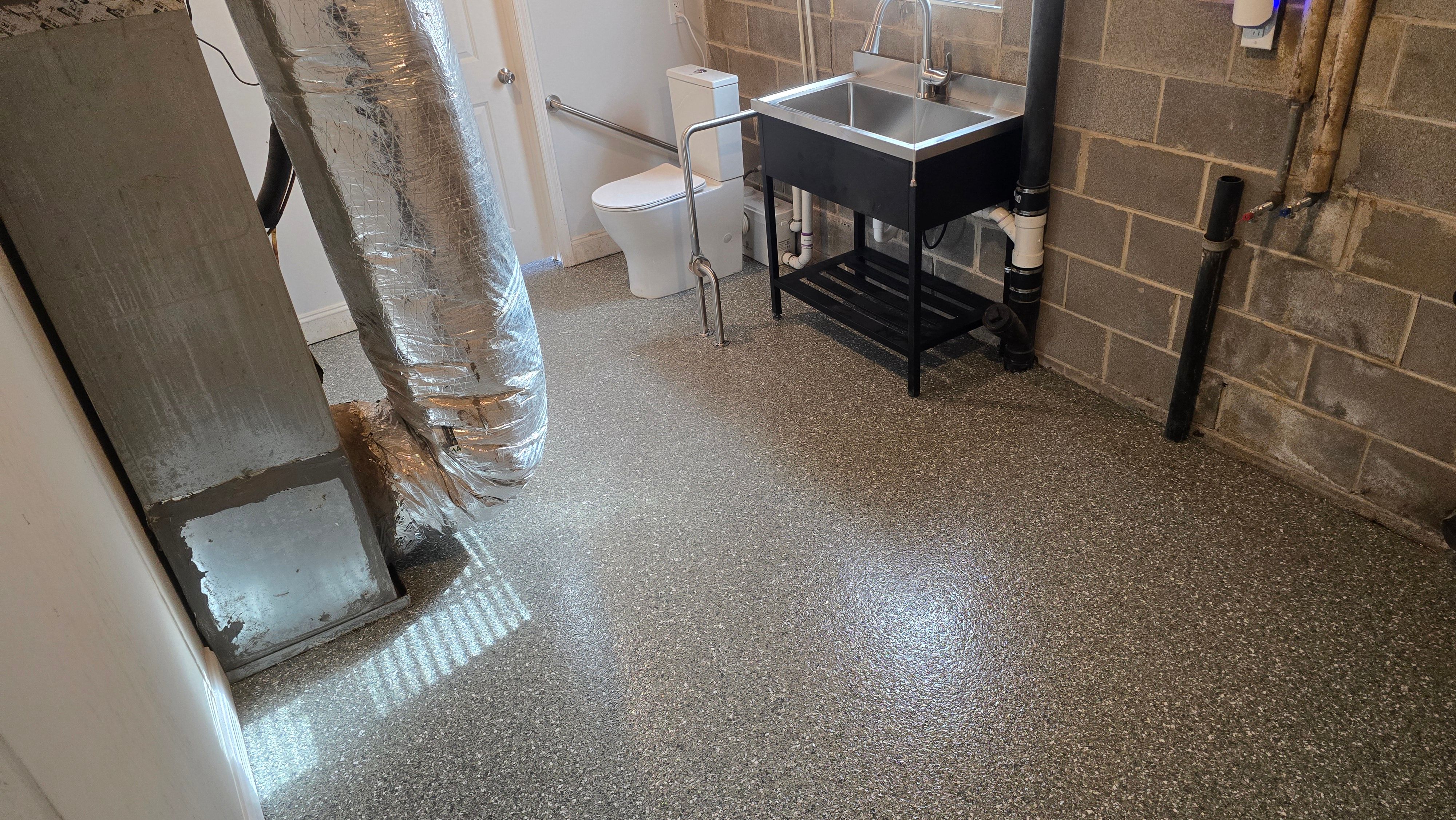 Basement Using Thyme by Elite Floor Solutions