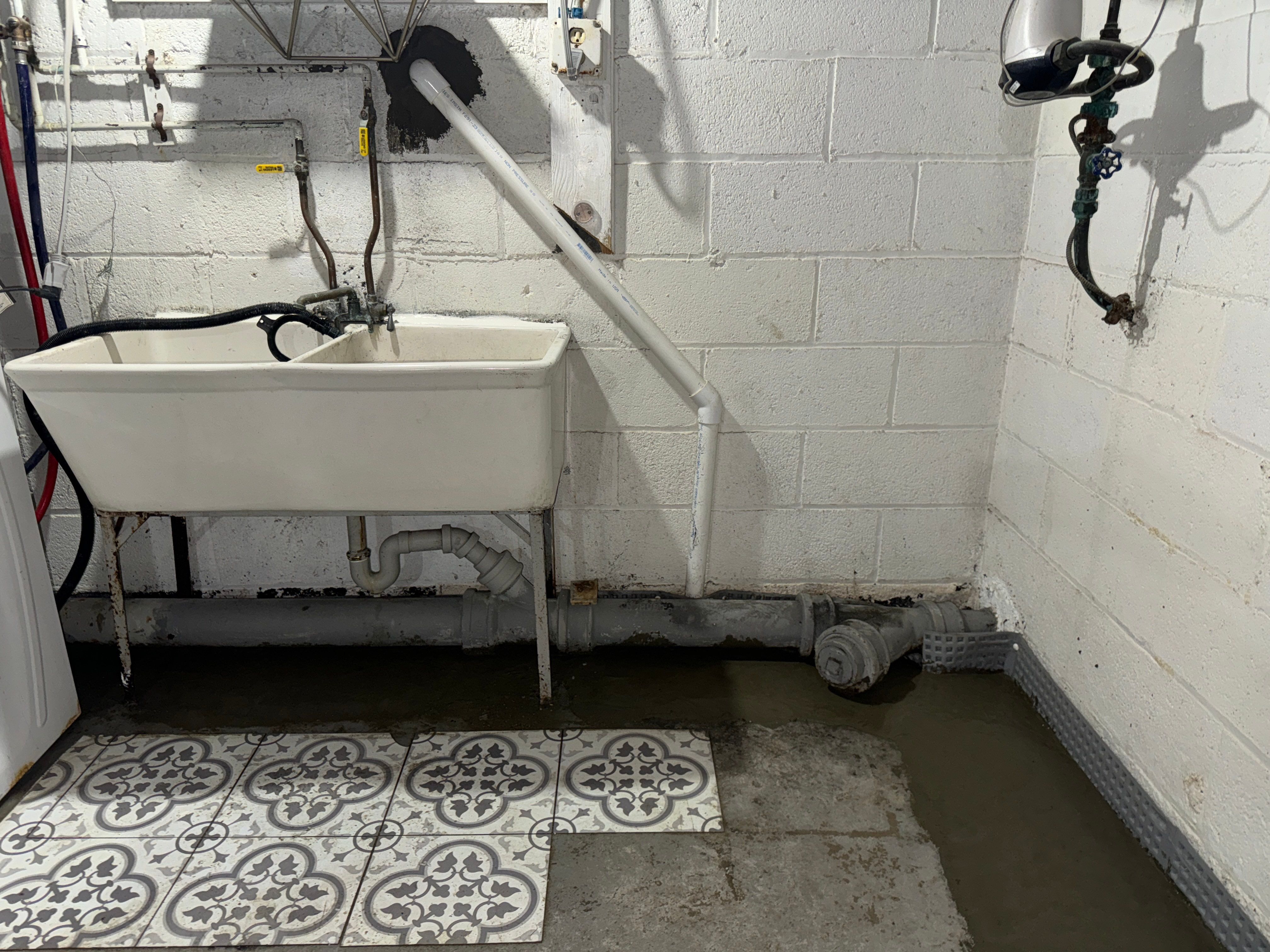 Interior French Drain Boonton NJ by Pure Service Pro, LLC 