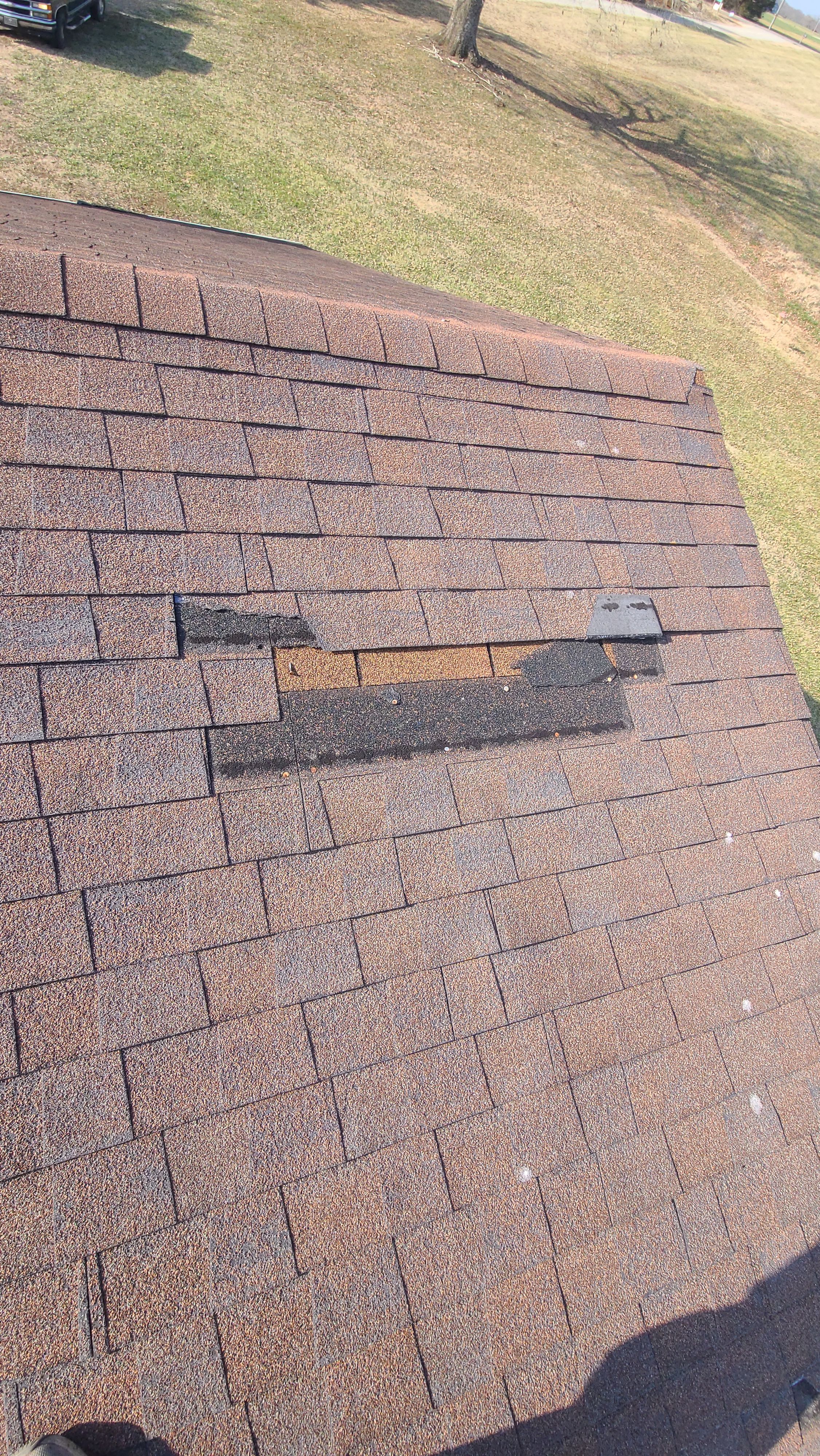 Farm roof job by BROCK BUILDERS 