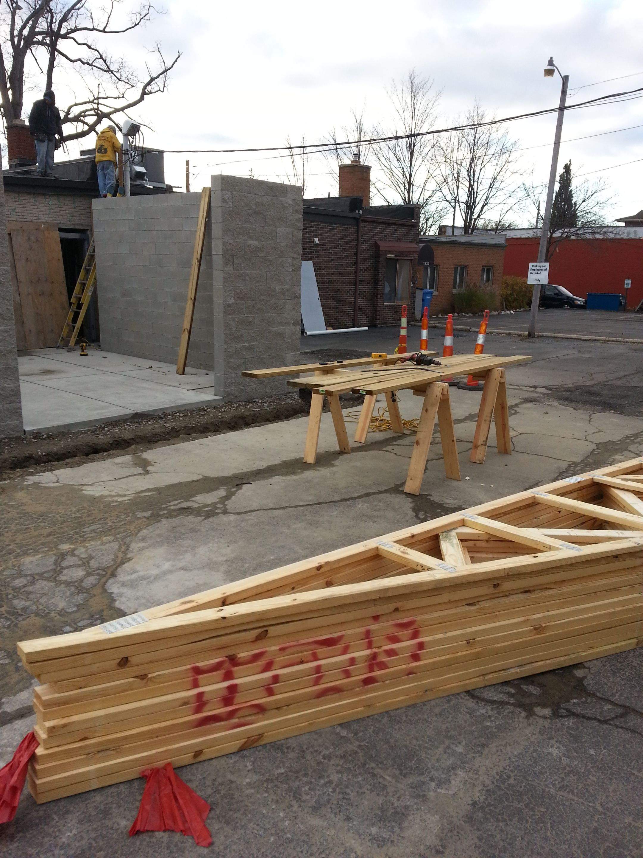 New Masonry Garage and Storage Building by Northwest Construction 