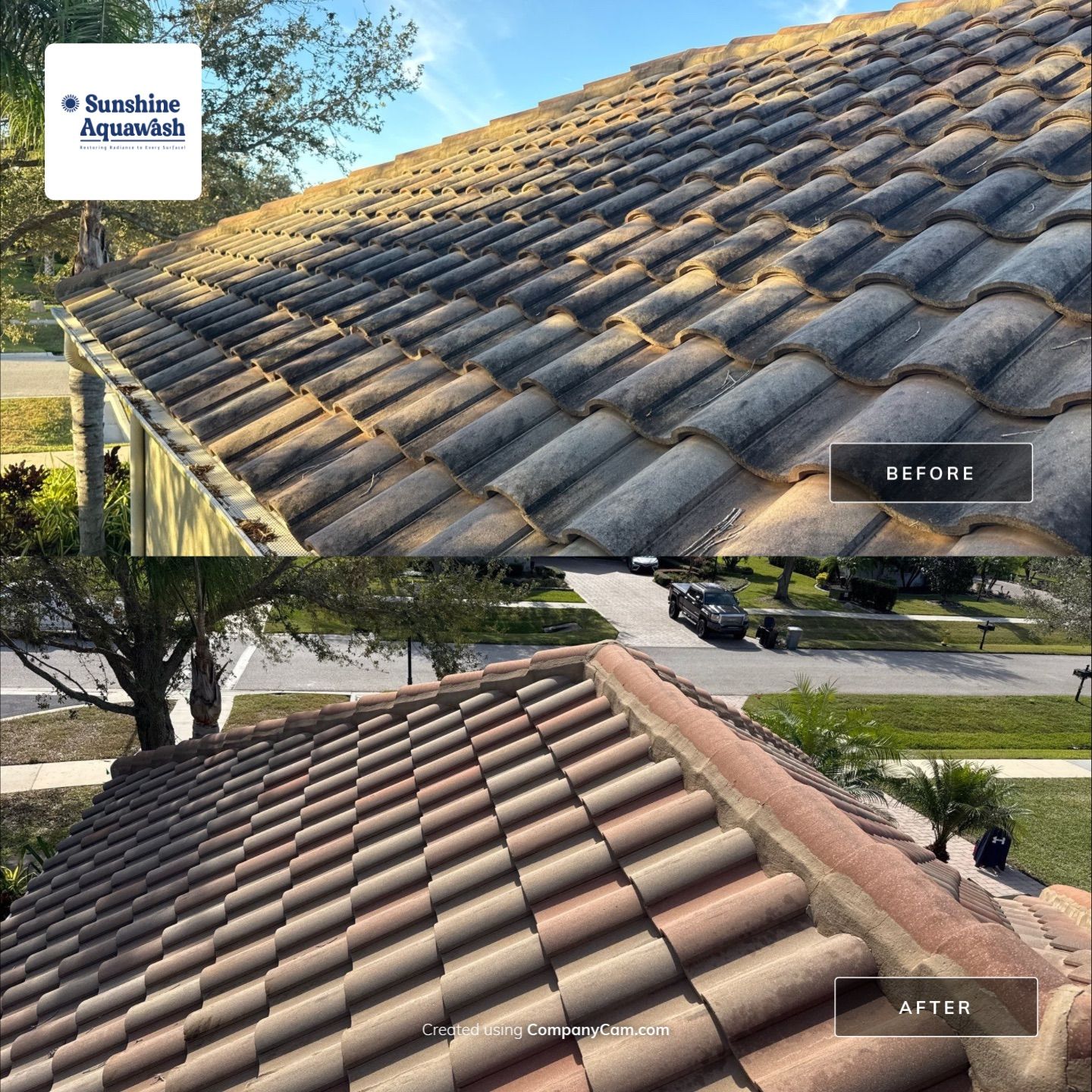 Roof Cleaning & Pool Deck Cleaning! Winding River, Bradenton, FL by Sunshine AquaWash
