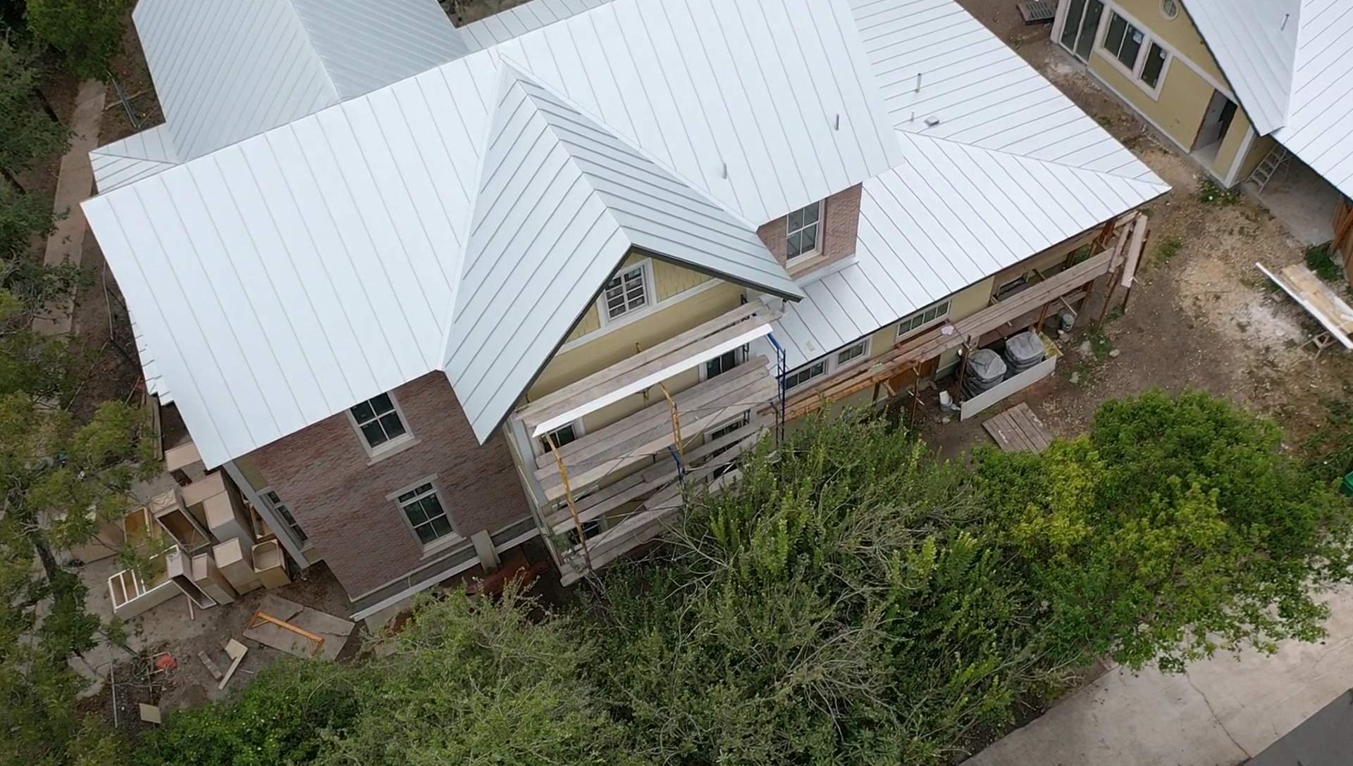 Residential Metal Roof Installation using McElroy Metal by Premier Roofing and Contracting