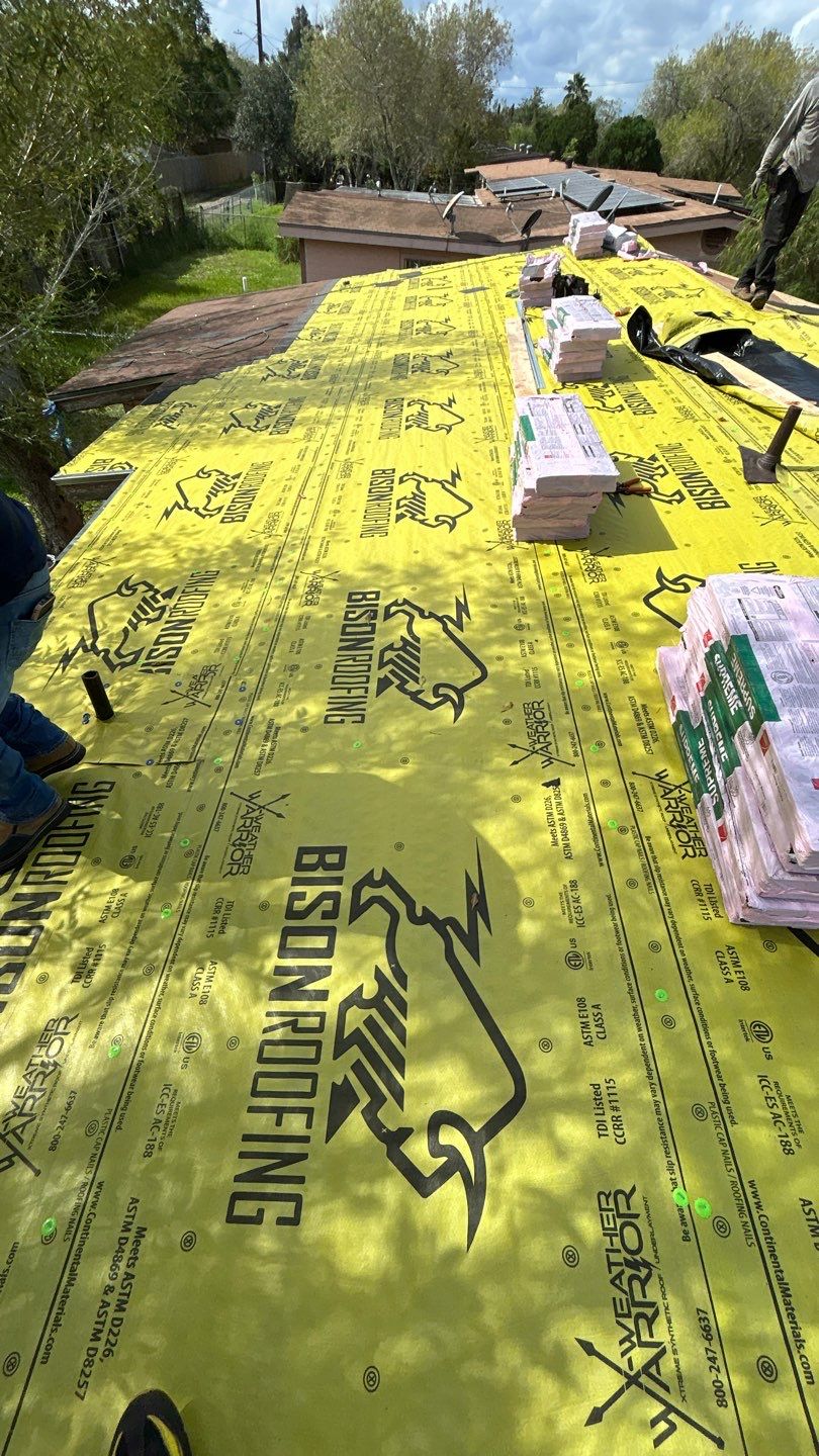 Brownsville Roof Project  by Bison Roofing  