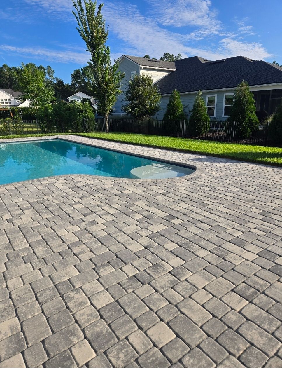 Pool Pavers using Concrete Sealant by DuraSeal