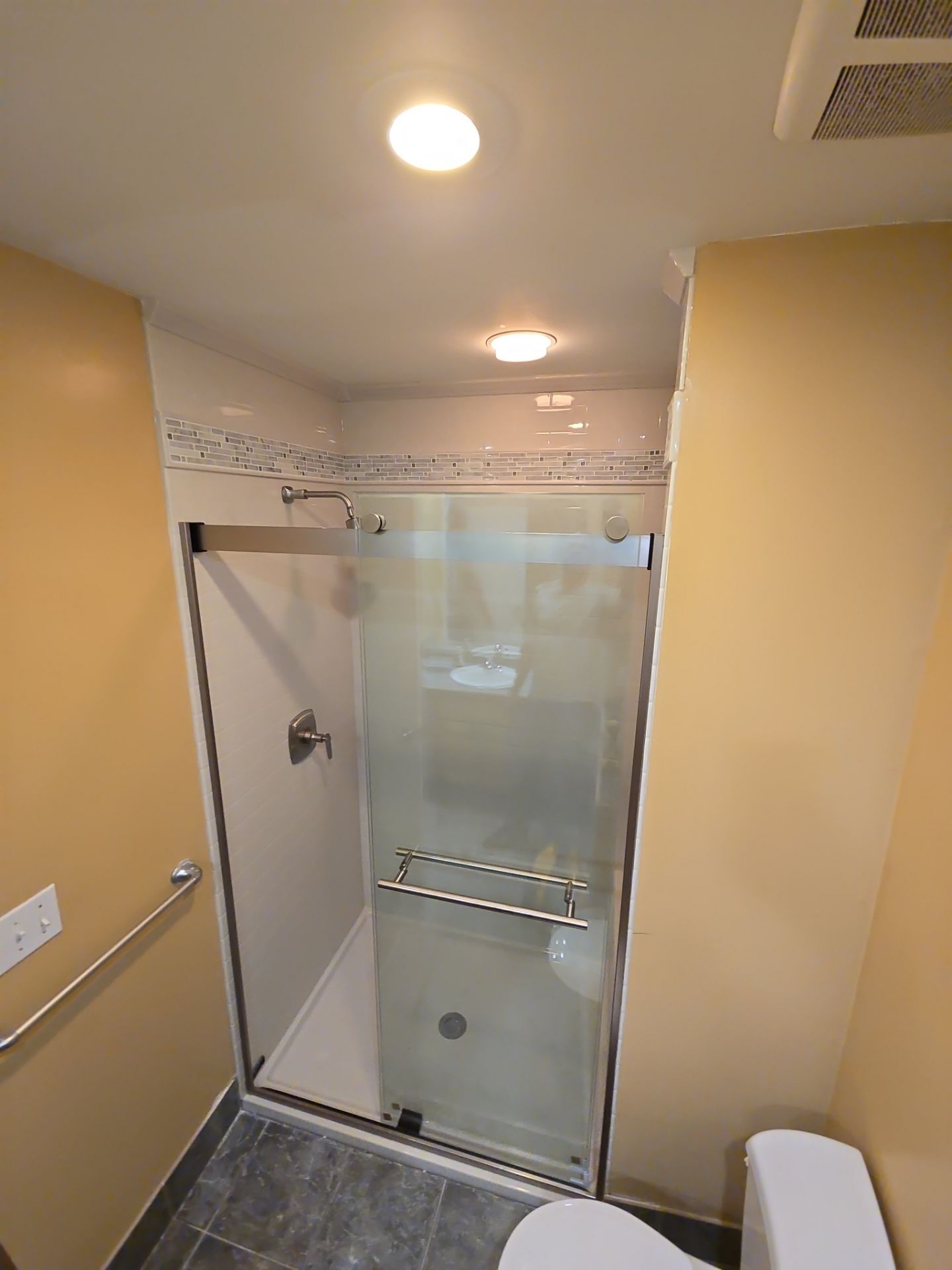 Onyx with Tile Inlay by The Shower Company