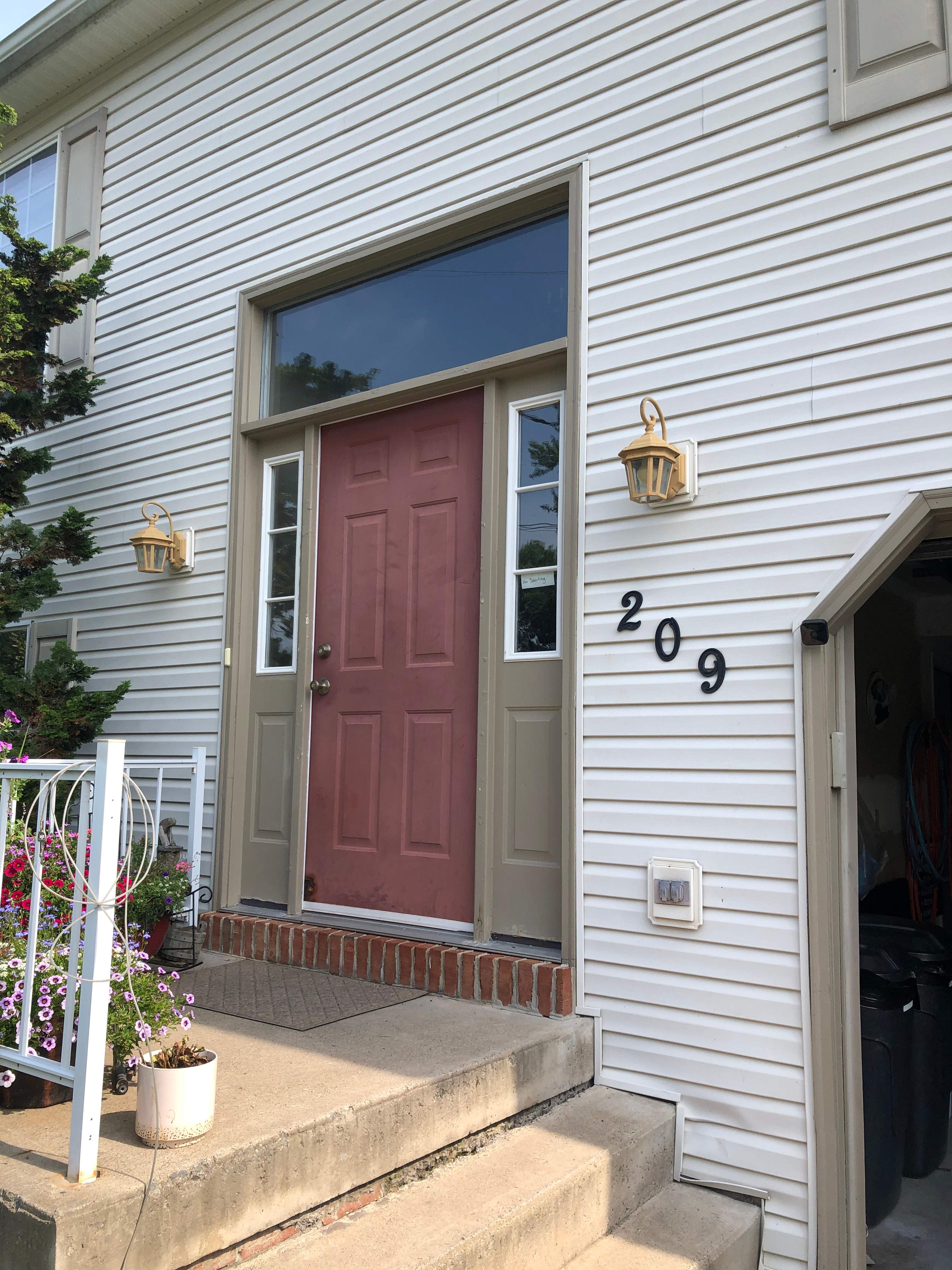 "🚪✨ Out with the old, in with the bold! Esh Builders just upgraded another customer's home to a custom Signet Entry Door by Provia MFG, blending style and durability right at your doorstep. #NewBeginnings #EshBuilders #HomeSweetHome 🏡💖" by Esh Builders