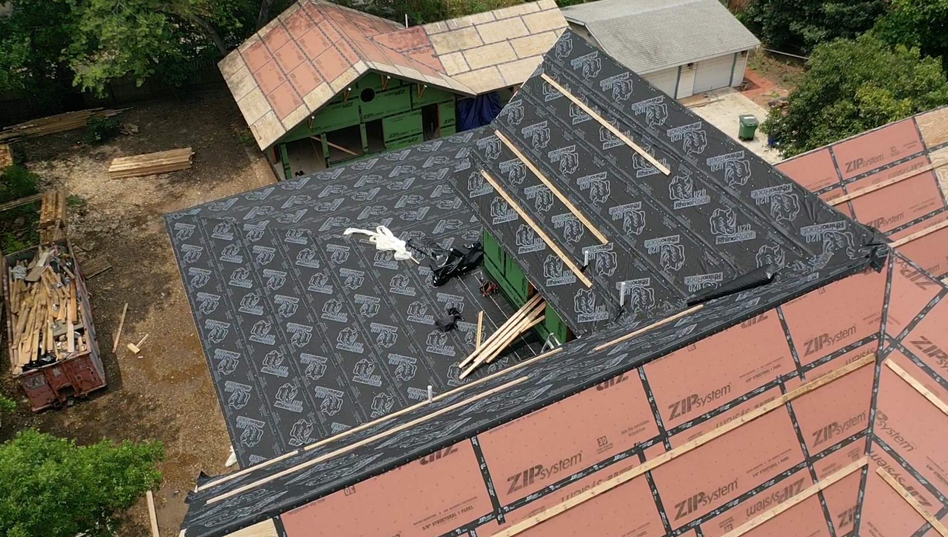 Residential Metal Roof Installation using McElroy Metal by Premier Roofing and Contracting
