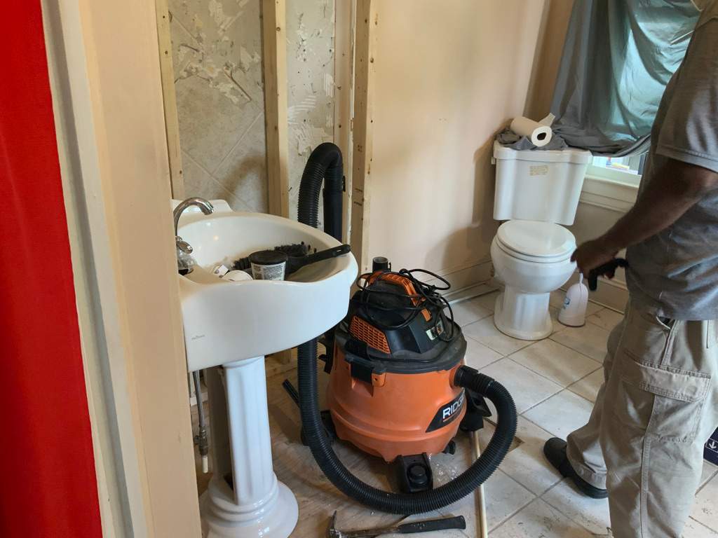 Bathroom Remodel using New Bathroom Tile and Tube by Alpha Design Services