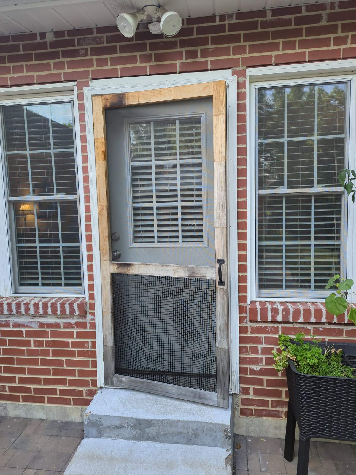 Dual Storm Door & Recessed Lighting Installation – St. Louis, MO by Legendary Services Company LLC.