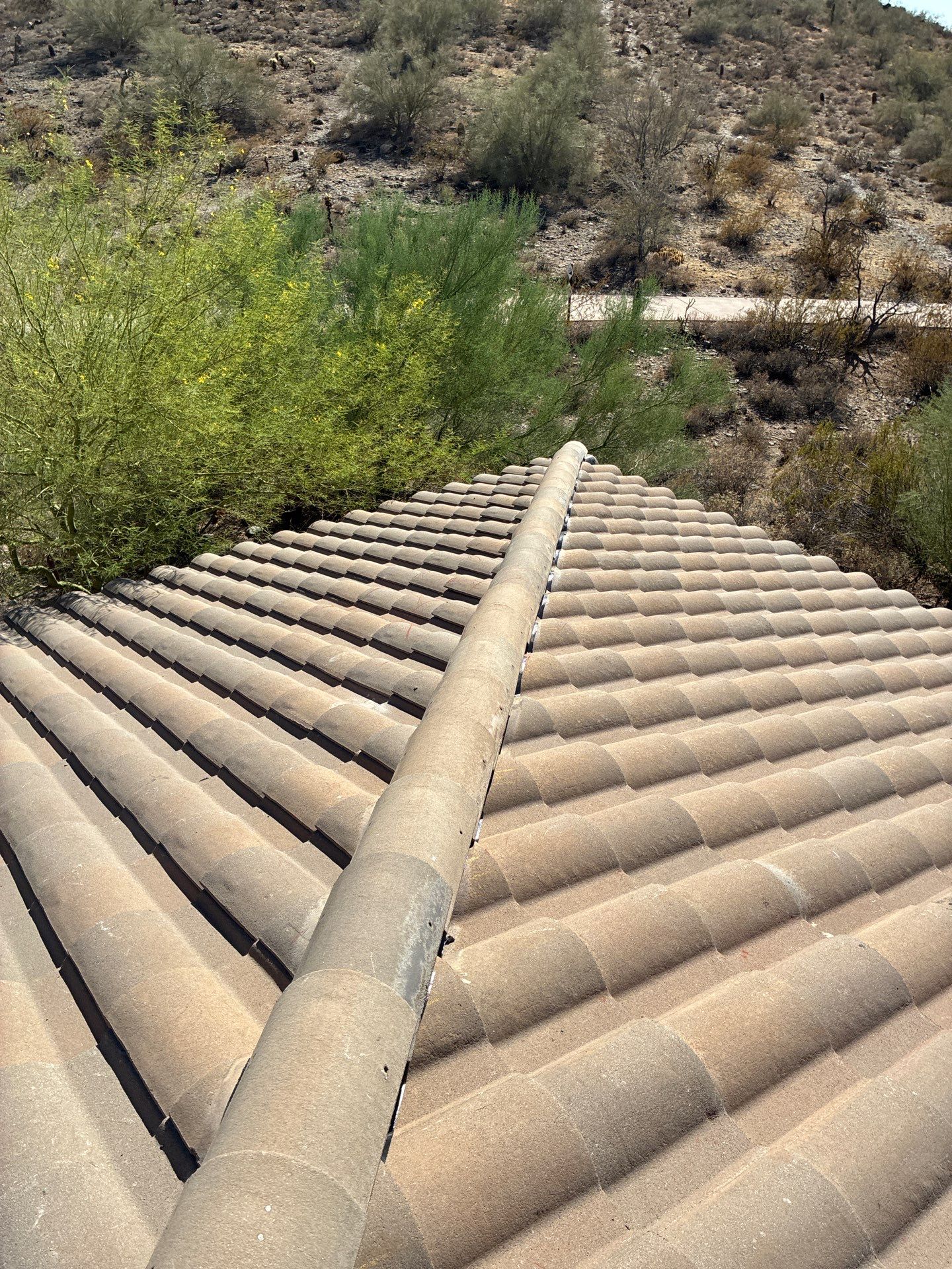 New underlayment and tile reset in Scottsdale. by Weather-Tite Roofing