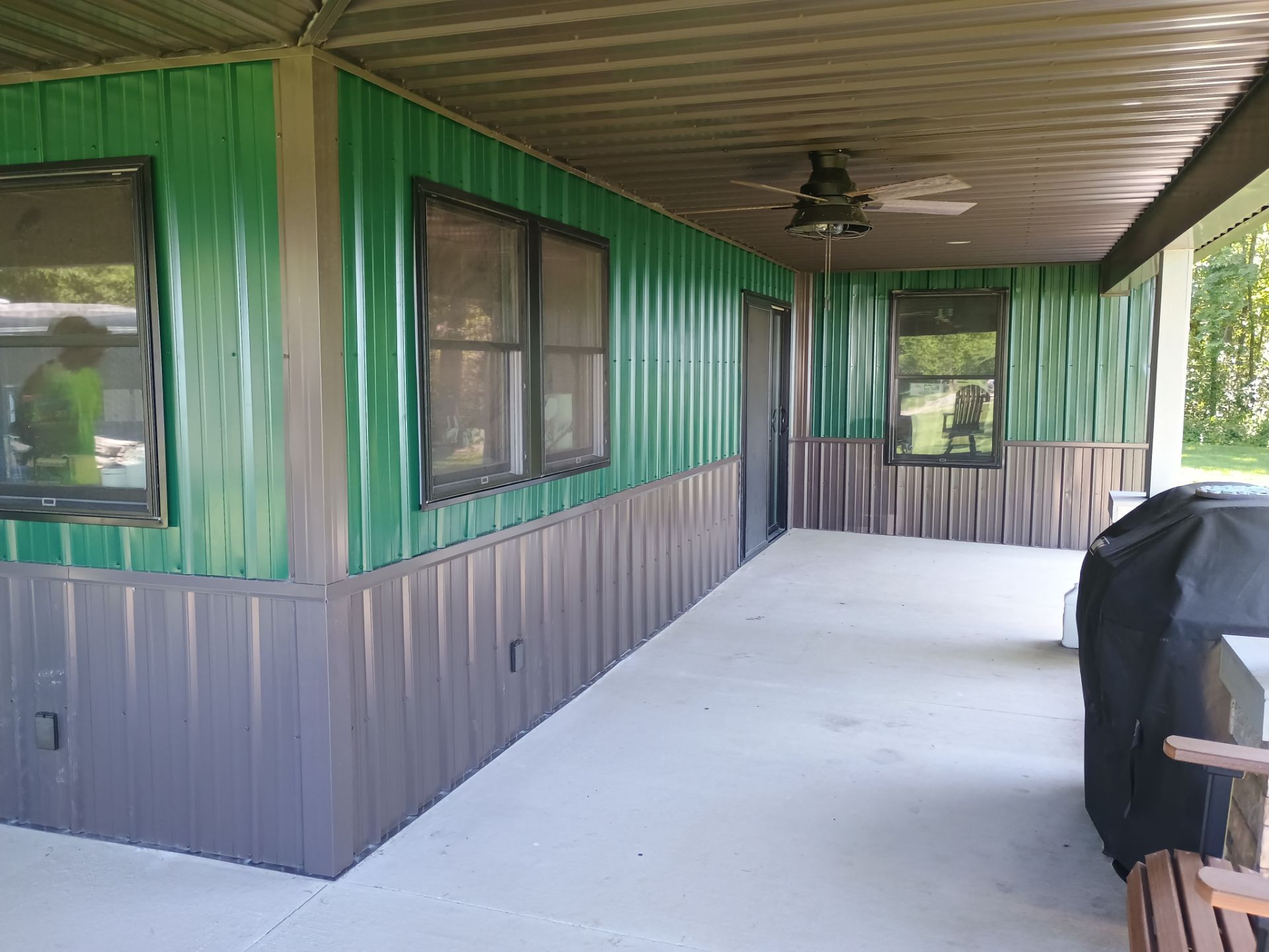 Siding Installation using Platinum AG Panel Burnished Slate  by Nitro Roofing and Construction
