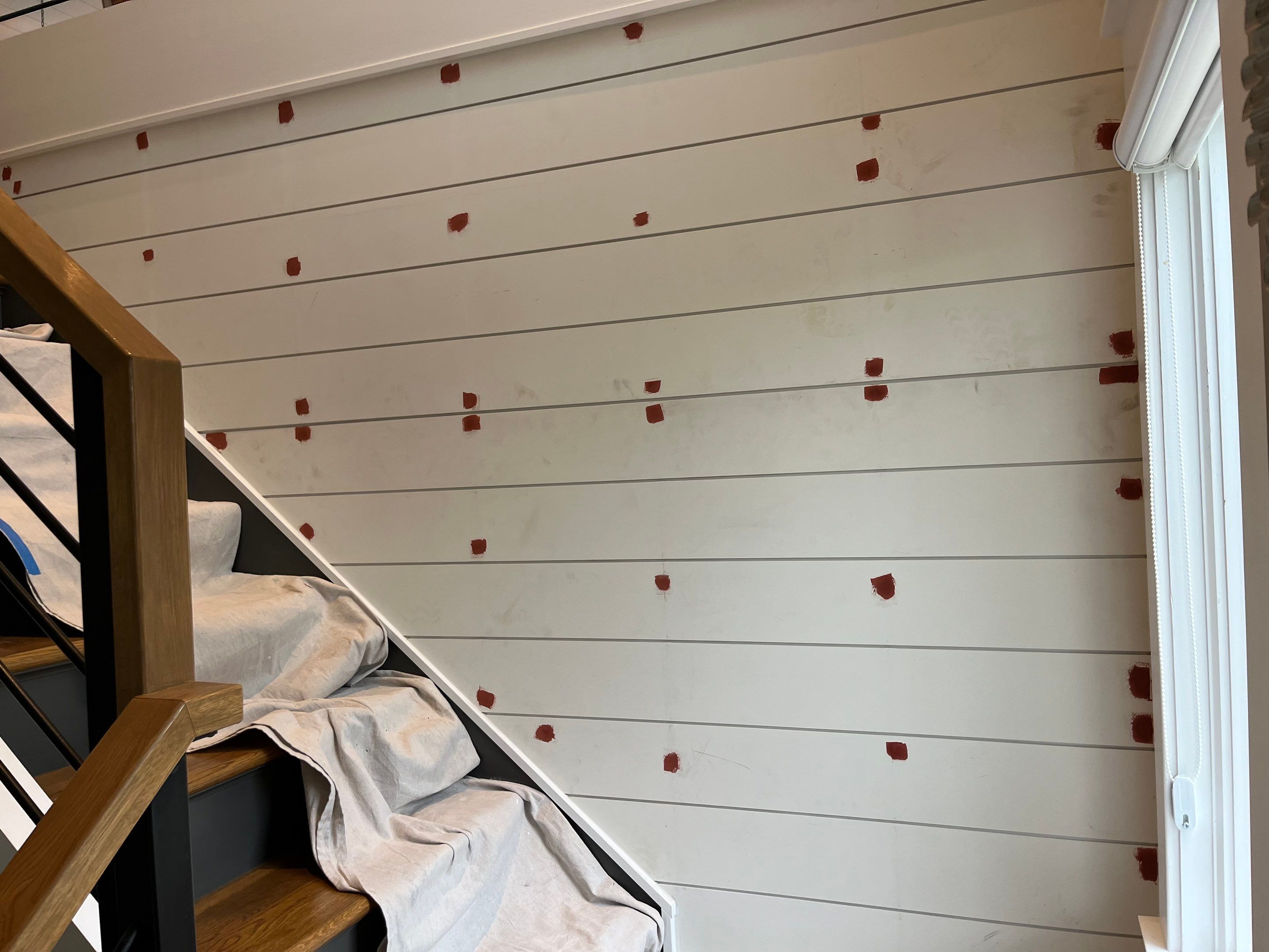 Shiplap Wall, Stairs Treads & Railings by FreshCoat Works LLC