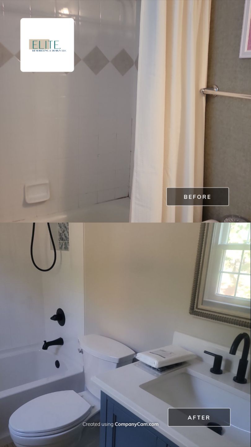 Classic Tub, Modern Touch – A Cary Full Bath Transformation in Cary by Elite Remodeling and Design LLC