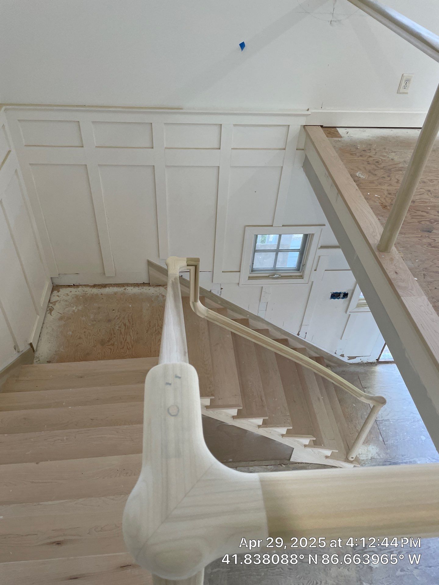 Paint the brand new maple floor...WHITE! Designer-driven project is a showstopper! by RTBaldwin Hardwood Floors