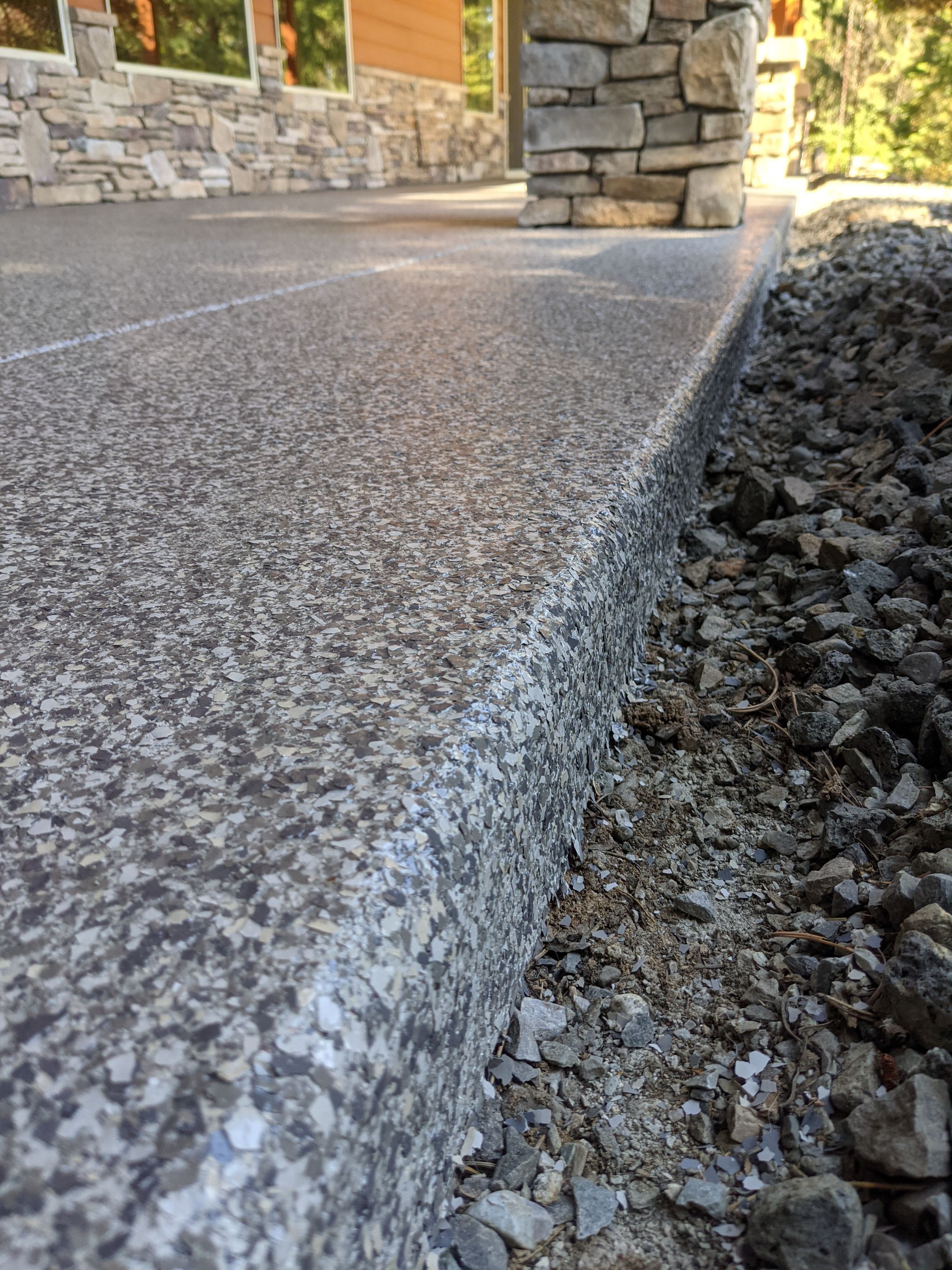 Patio Installation using Echo 1/4" Chip by Croc Coatings, LLC