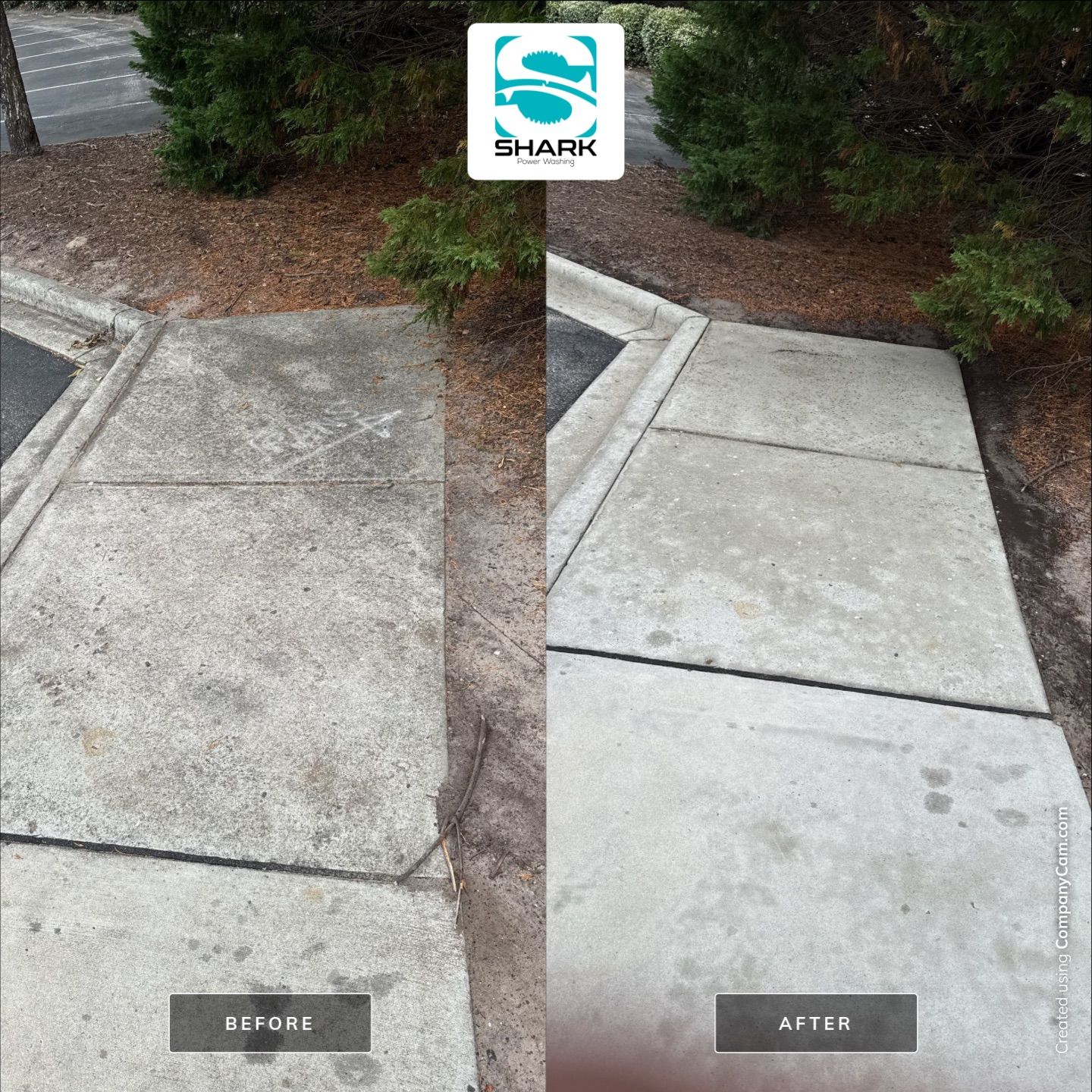 Concrete Cleaning in Wilmington by Shark Power Washing