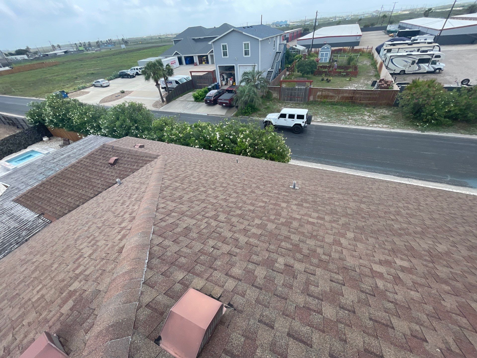 Residential Roofing Installation using GAF HDZ Barkwood by Lighthouse Roofing