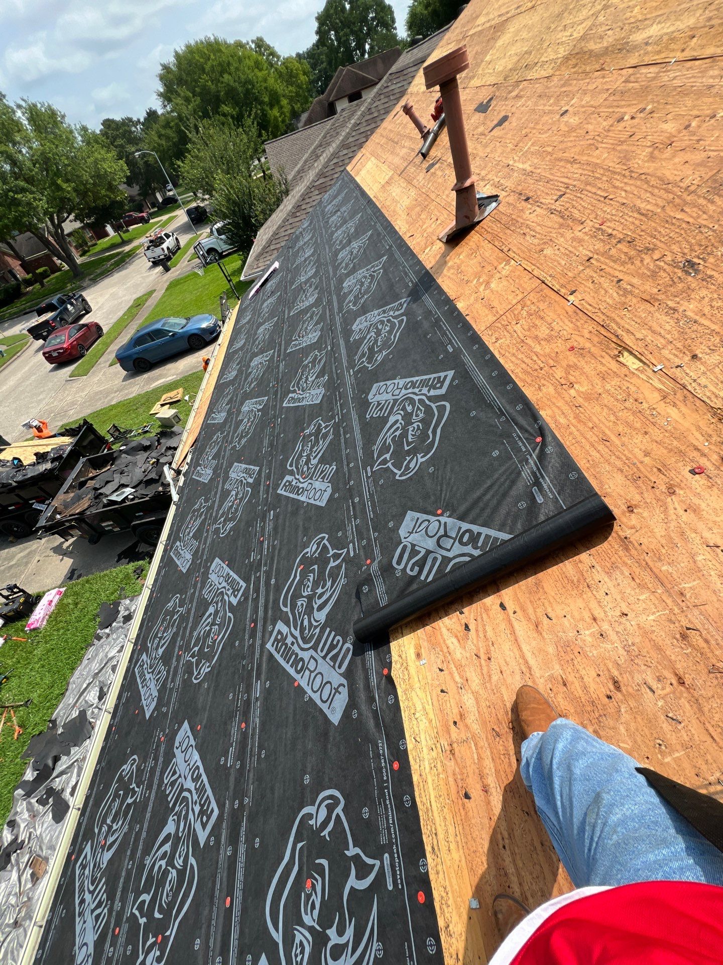 Residential Roofing Installation using Owen's Corning Duration (Lifetime) Shingles by Roof Repair Company