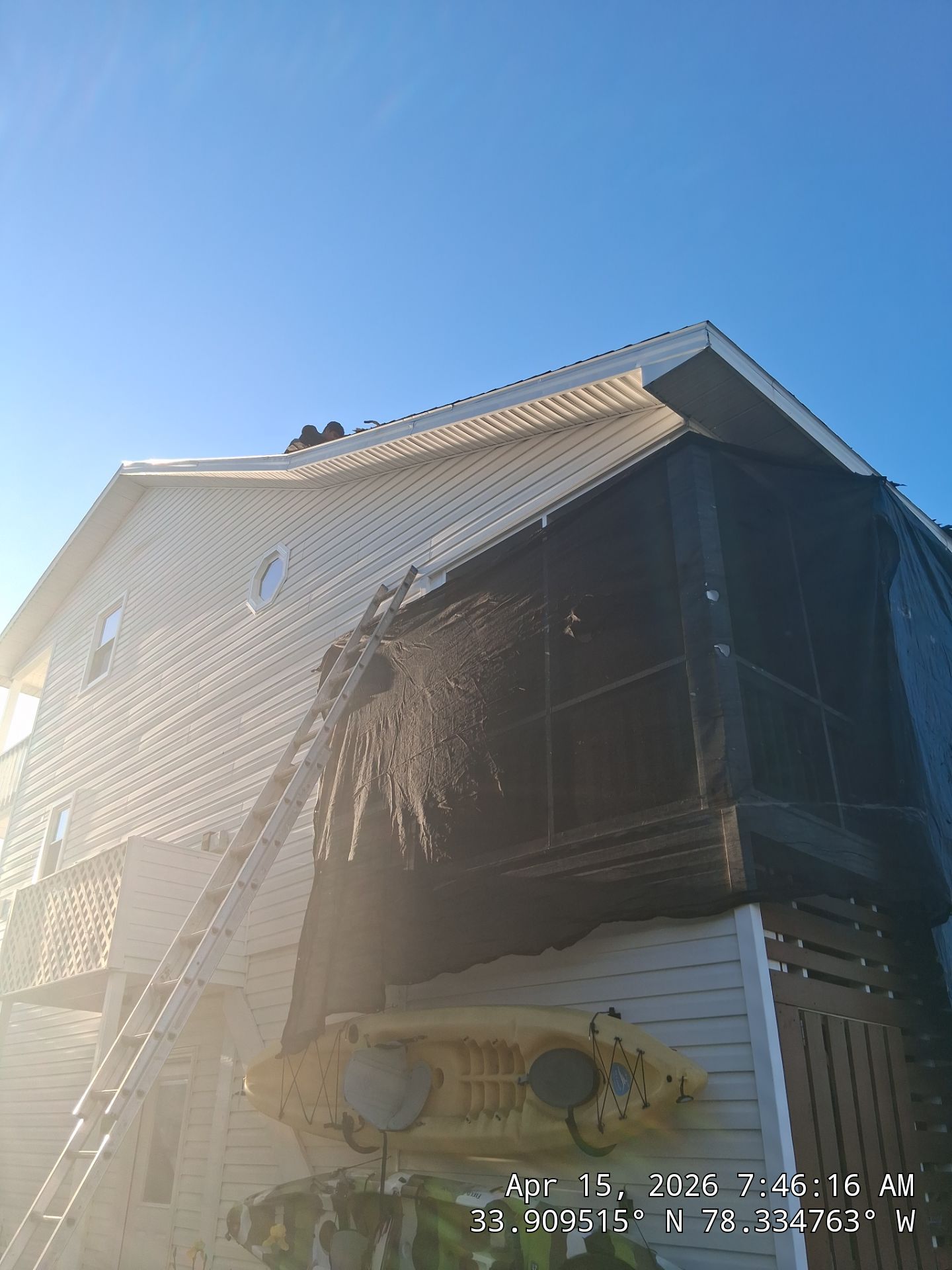 Holden Beach Canal-Side FORTIFIED Roof Replacement with Coastal Blue Shingles by RGR Construction and Roofing, LLC