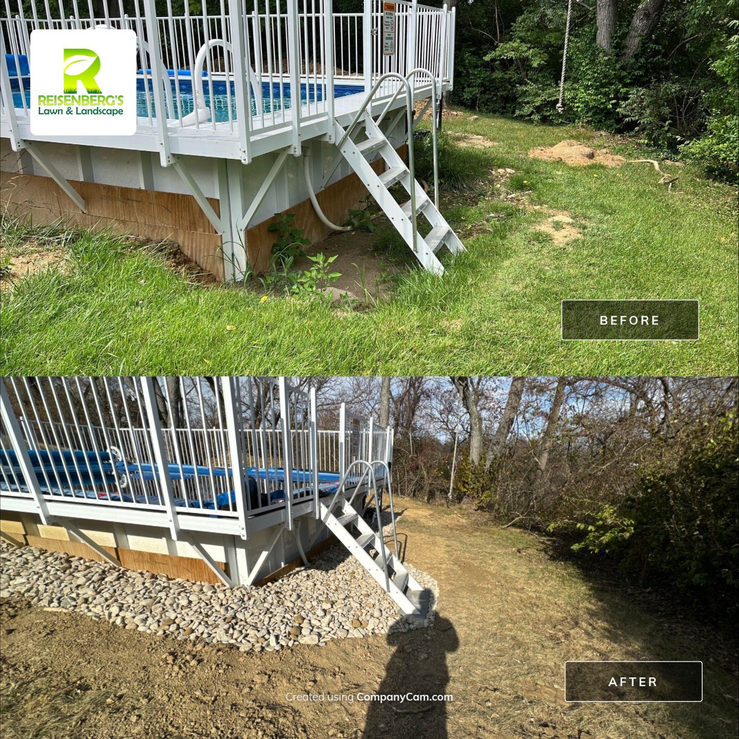 Pool Backfill, Grading, and Decorative Gravel Installation by Reisenberg’s Lawn & Landscape, LLC
