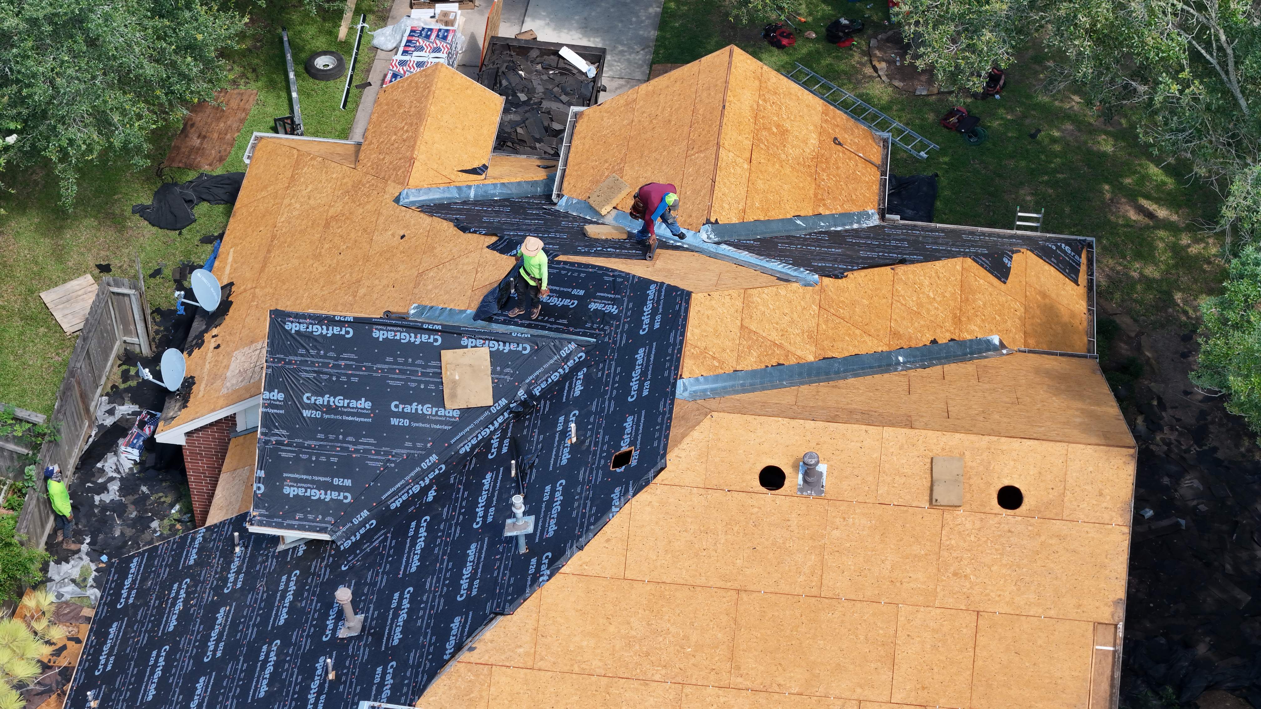 Full Re-Deck & Charcoal Roof Replacement — Sugar Land, TX by PL Roofing & SB Roofing, LLC.