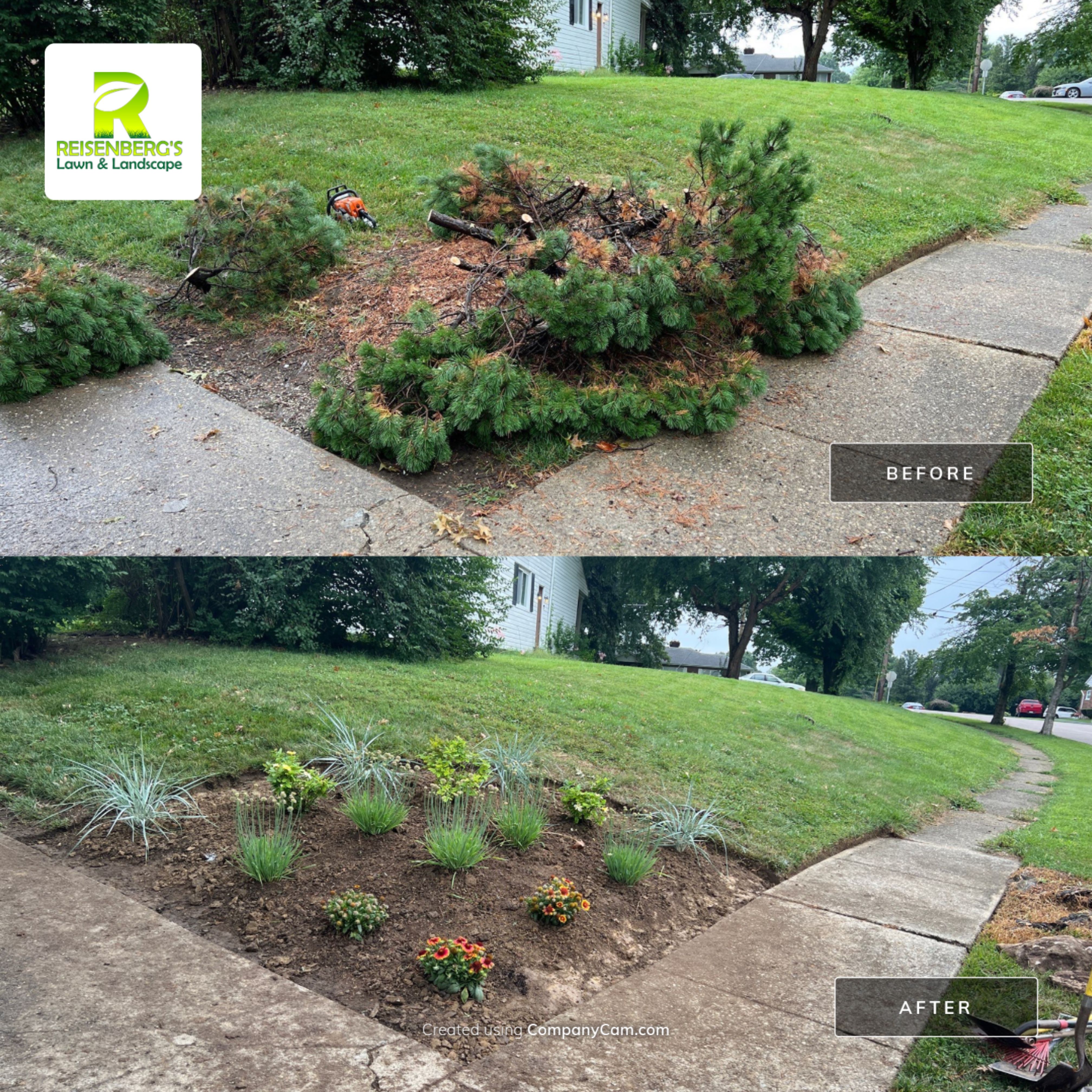 Landscape Tear Out & Install by Reisenberg’s Lawn & Landscape, LLC