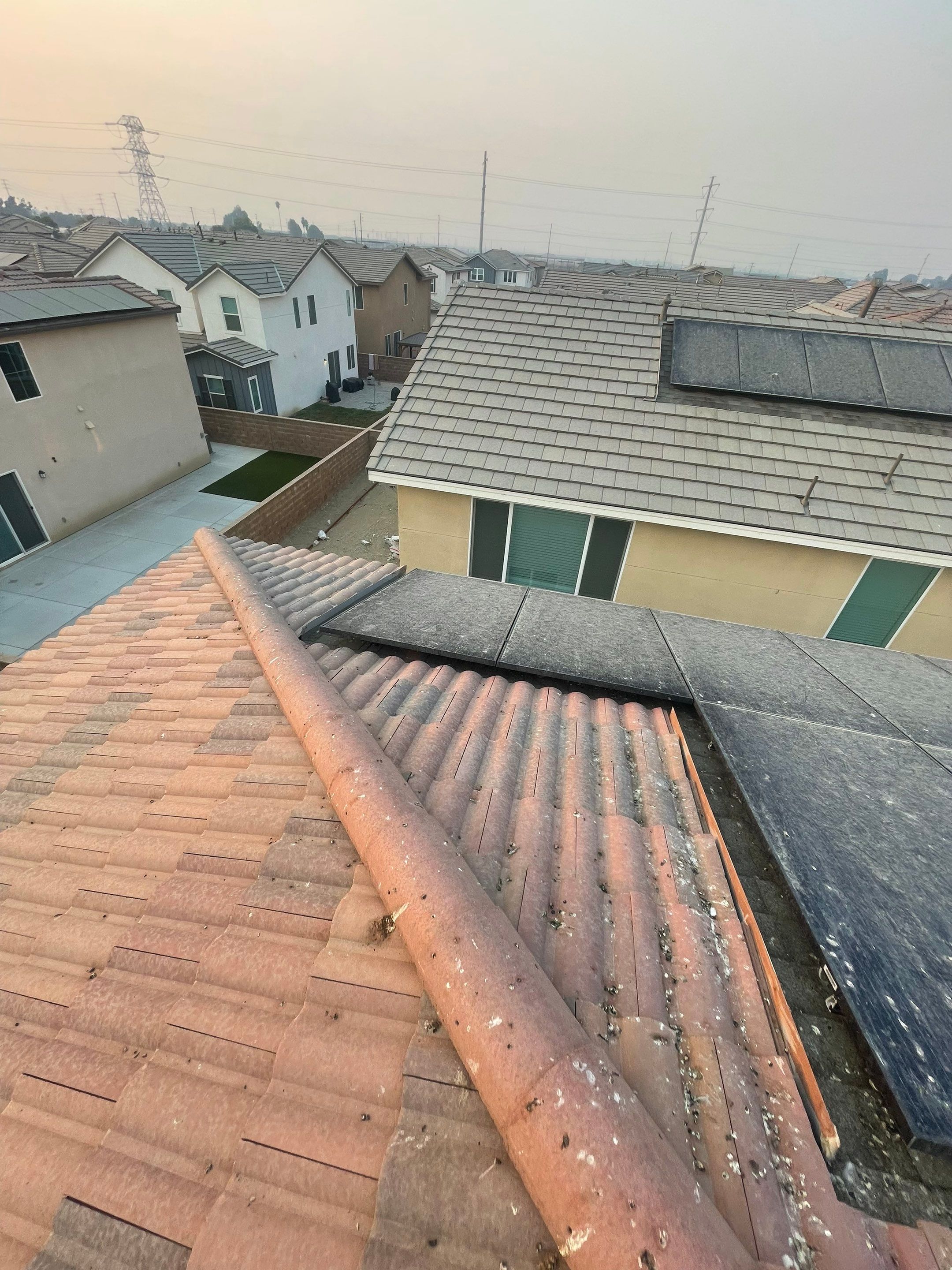 Solar Panel Bird Proofing in Ontario Ca by Palm Coast Solar Cleaning